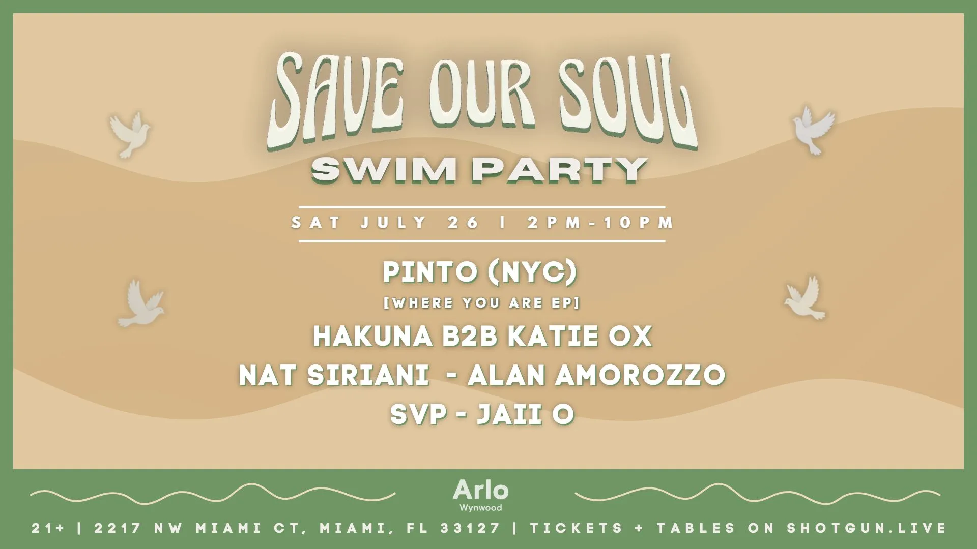 Save Our Soul Pool Party: Pinto (Nyc) Cover