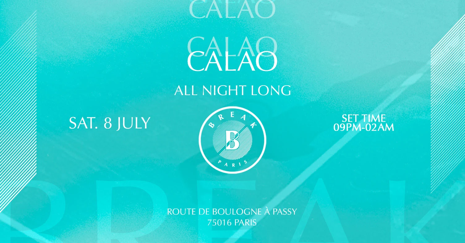 Break : Calao (All Night Long) Cover