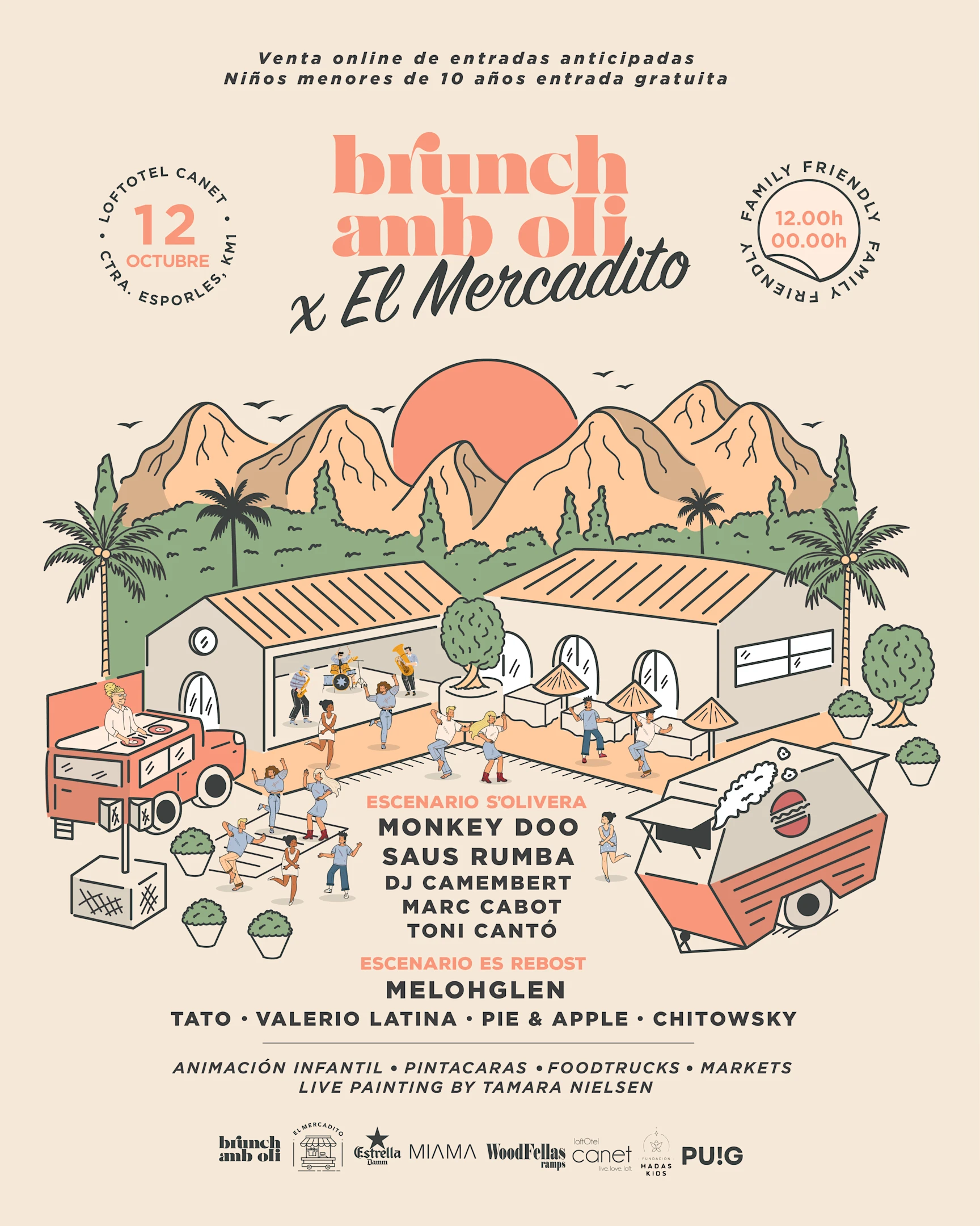 Brunch&Oli X El Mercadito @ (Loftotel Canet) Esporles Cover
