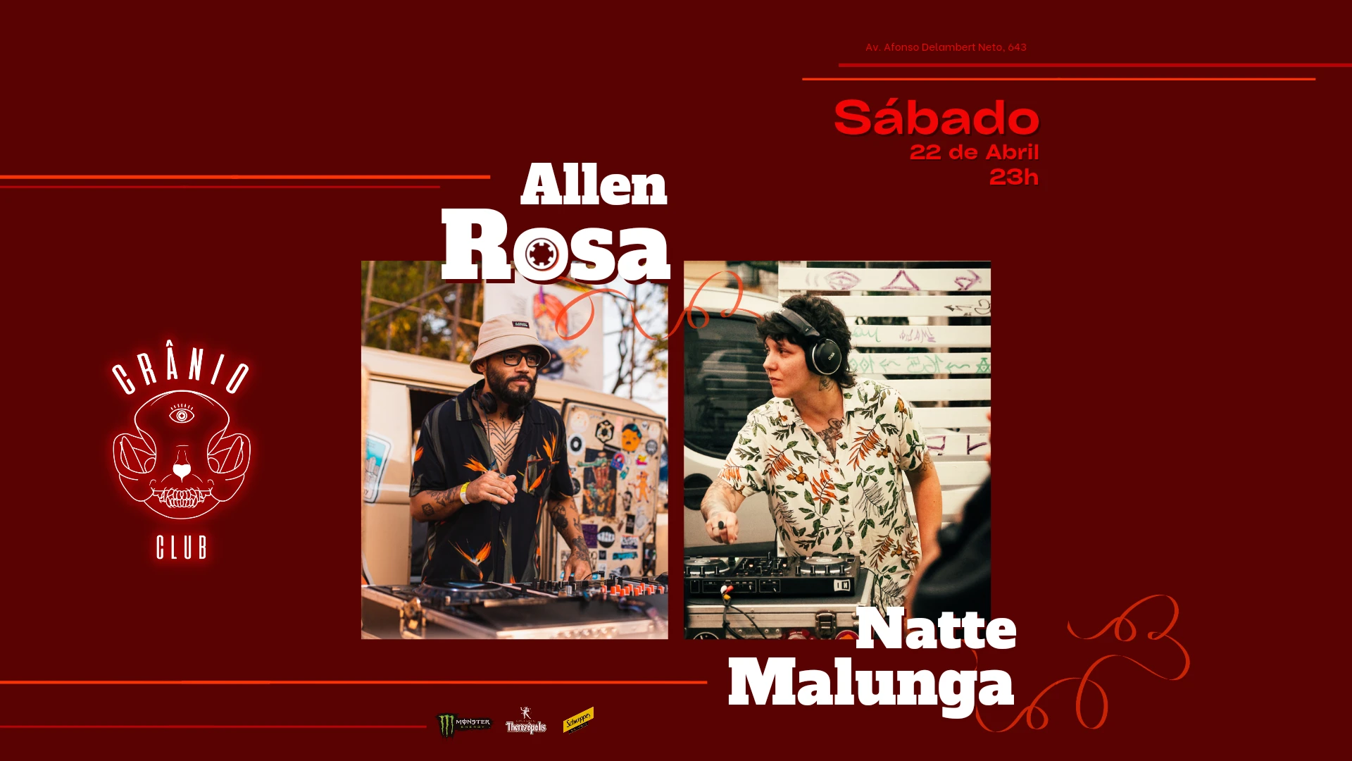 Allen Rosa E Natte Malunga No Crânio Club Cover