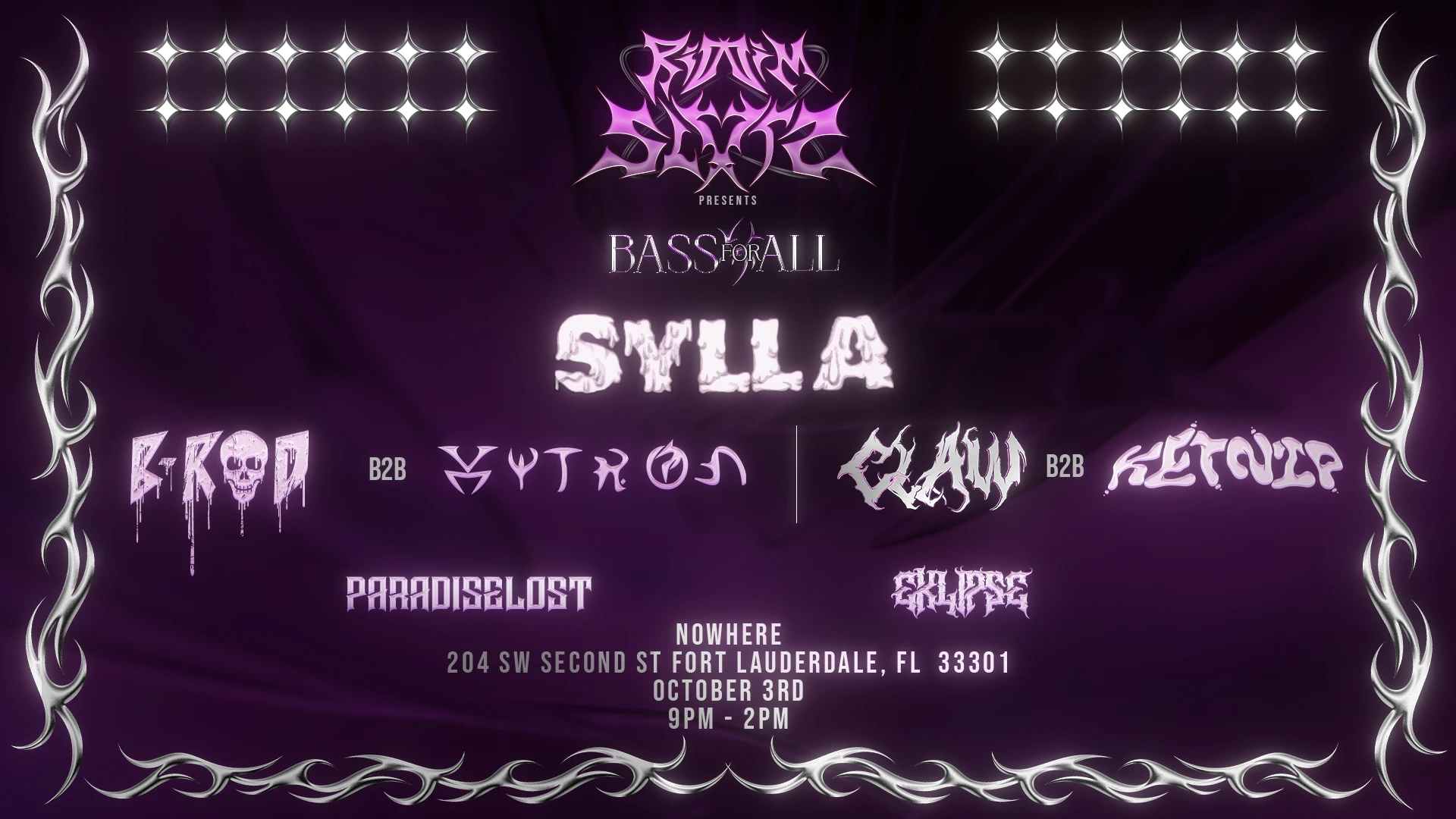Riddim Slvts Present: Bass For All Cover