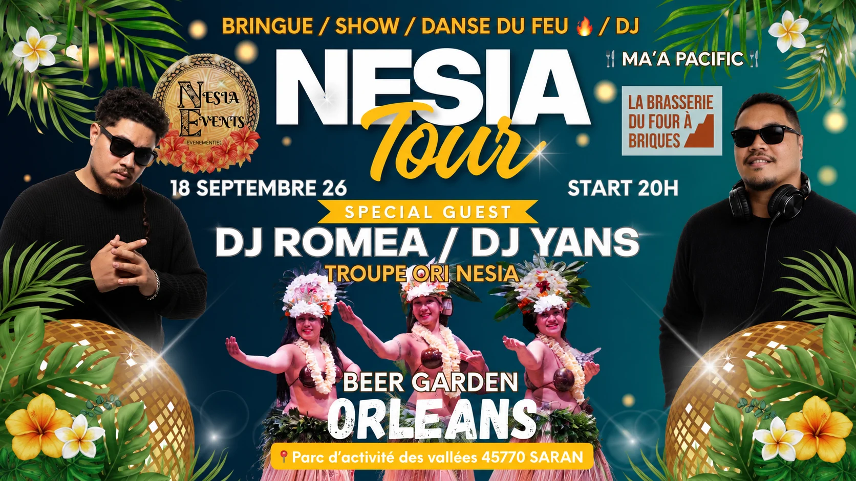 Nesia Tour - Orleans 09/2026 Cover