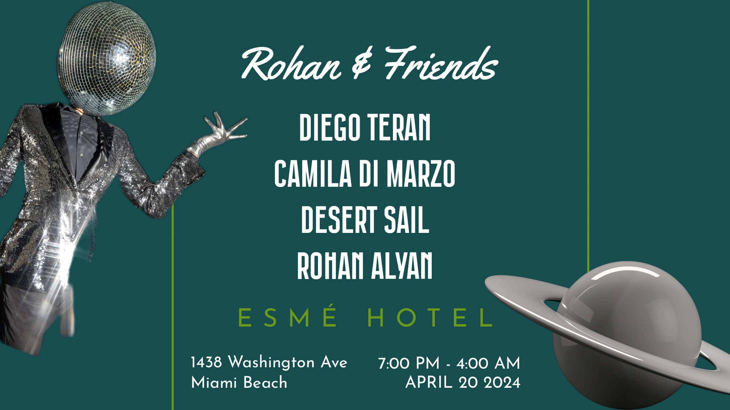 Rohan & Friends: Diego Teran, Camila DI Marzo, Desert Sail Cover