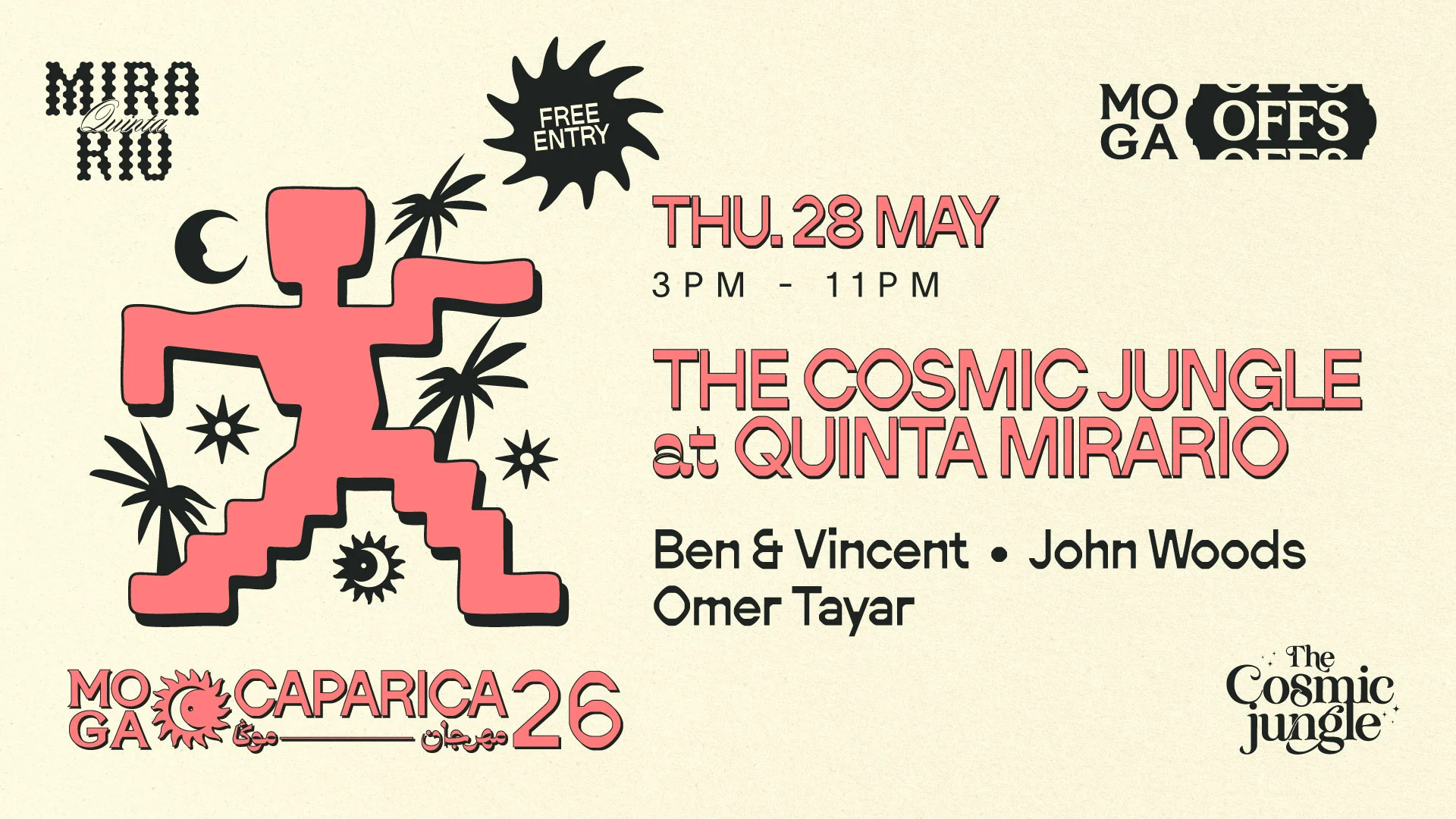 Moga Offs - The Cosmic Jungle @ Quinta Mirario Cover