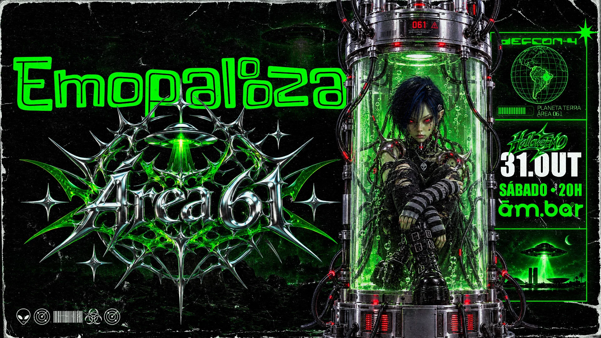 31/10: Emopalooza Especial Área 61 #Halloweemo Cover