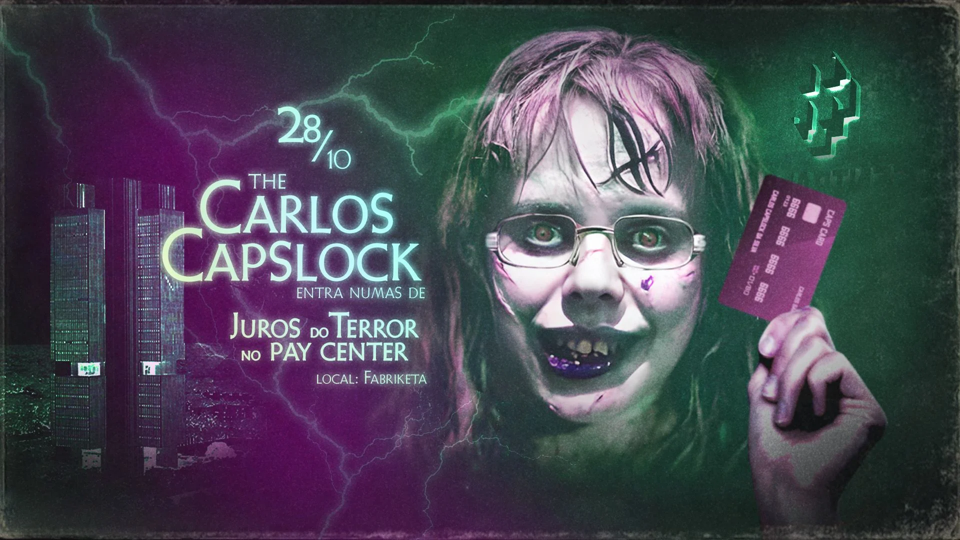 Carlos Capslock Entra Numas De Juros Do Terror No Pay Center Cover