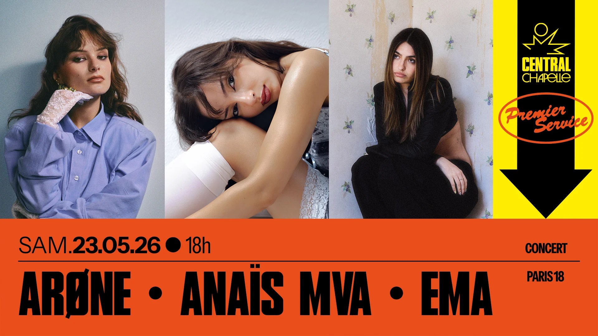 Arøne + Anaïs Mva + Ema — Central Chapelle Cover