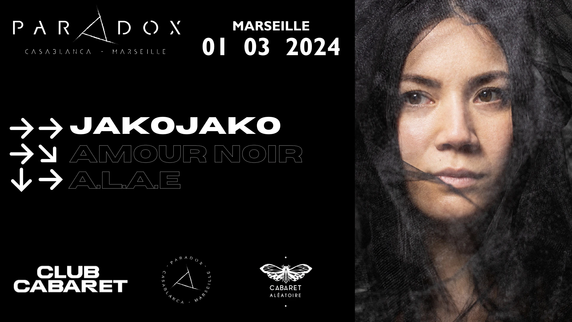 Paradox : Jakojako • A.L.A.E • Amour Noir Cover