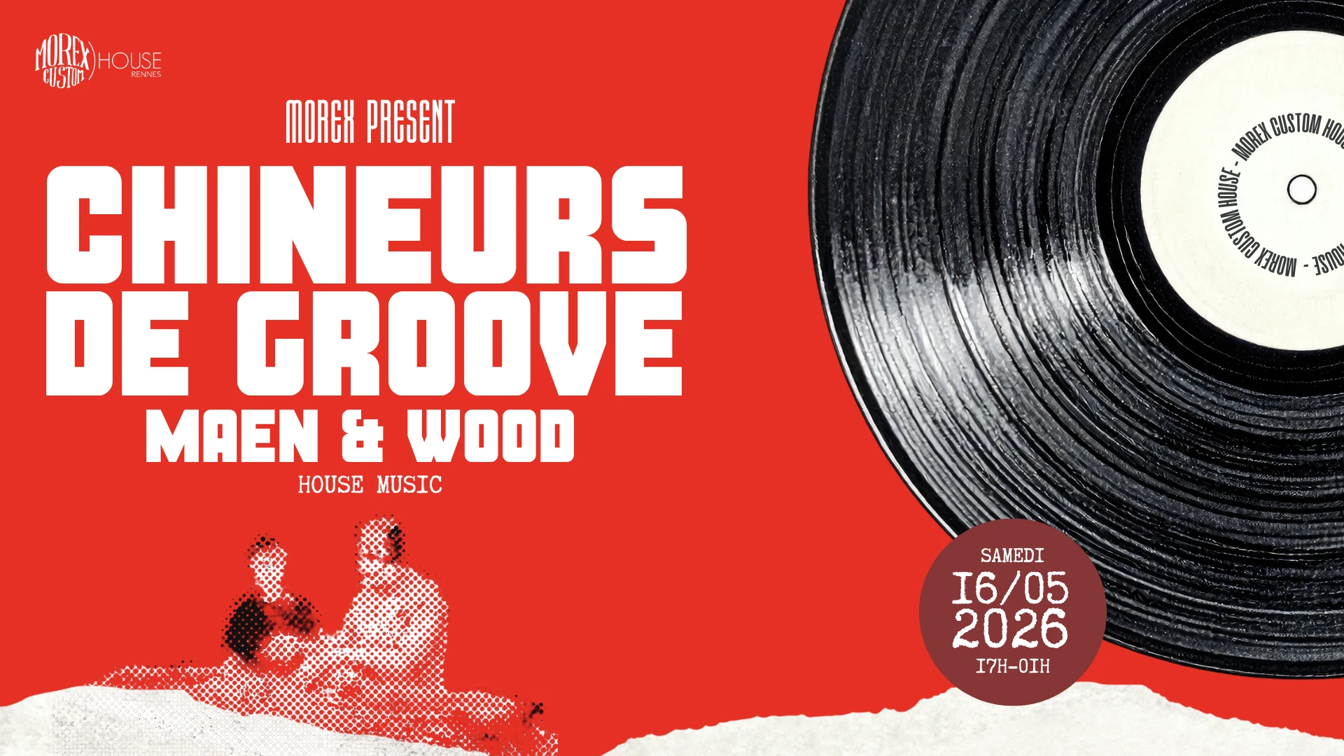 Chineurs De Groove & Co // Gratuit // Morex Custom House Cover