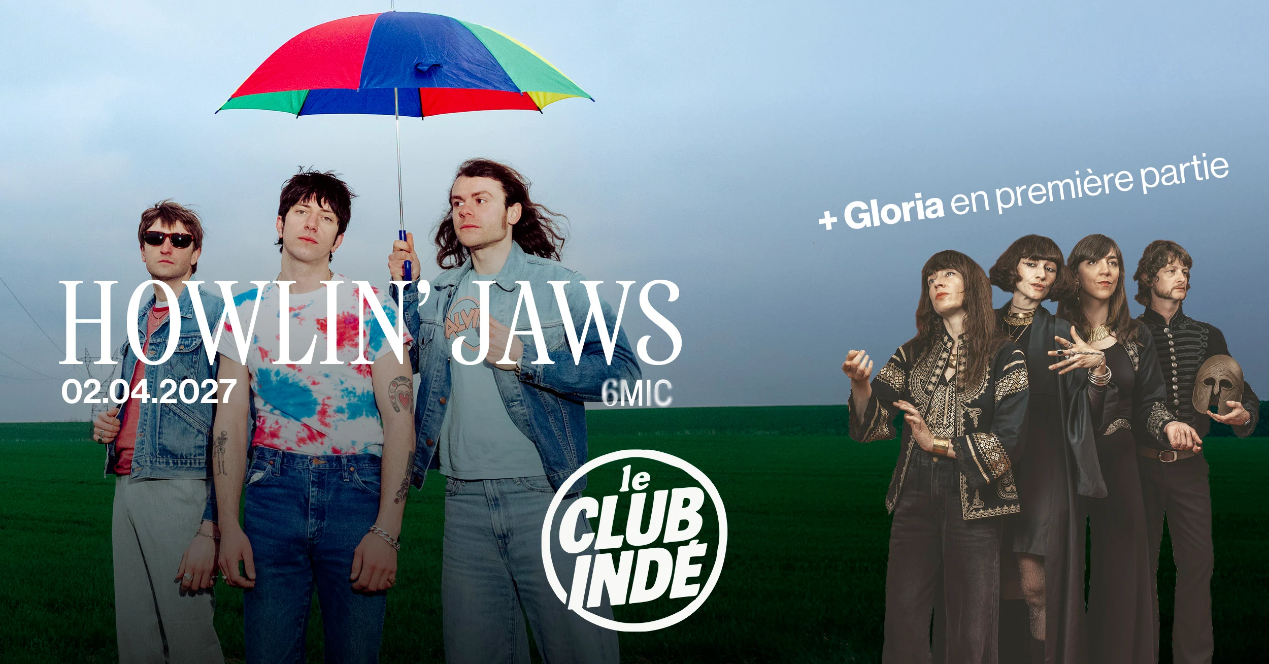 Club Indé - Howlin'jaws + Gloria Cover