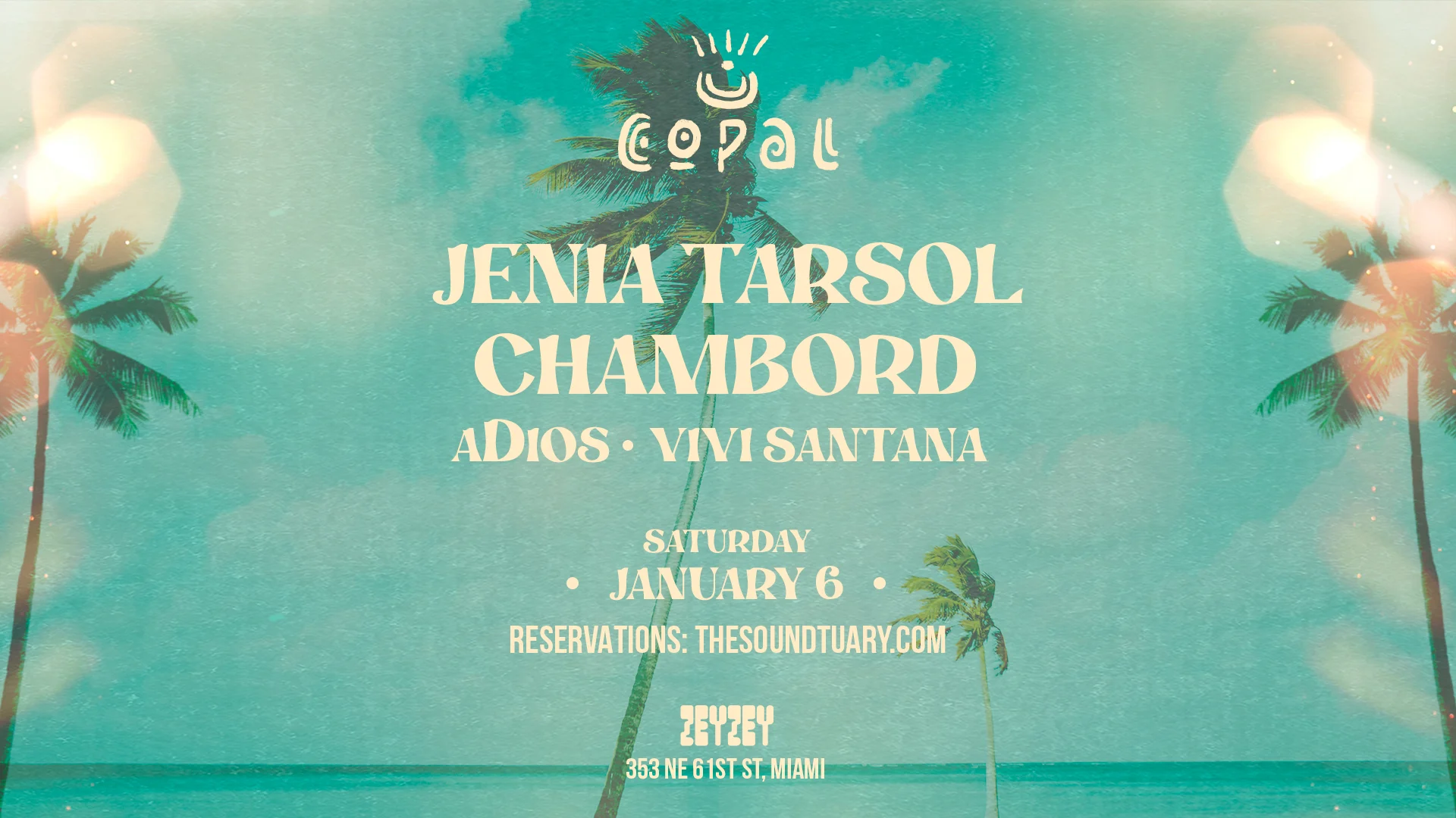 Copal Presents Jenia Tarsol & Chambord At Zeyzey Miami Cover