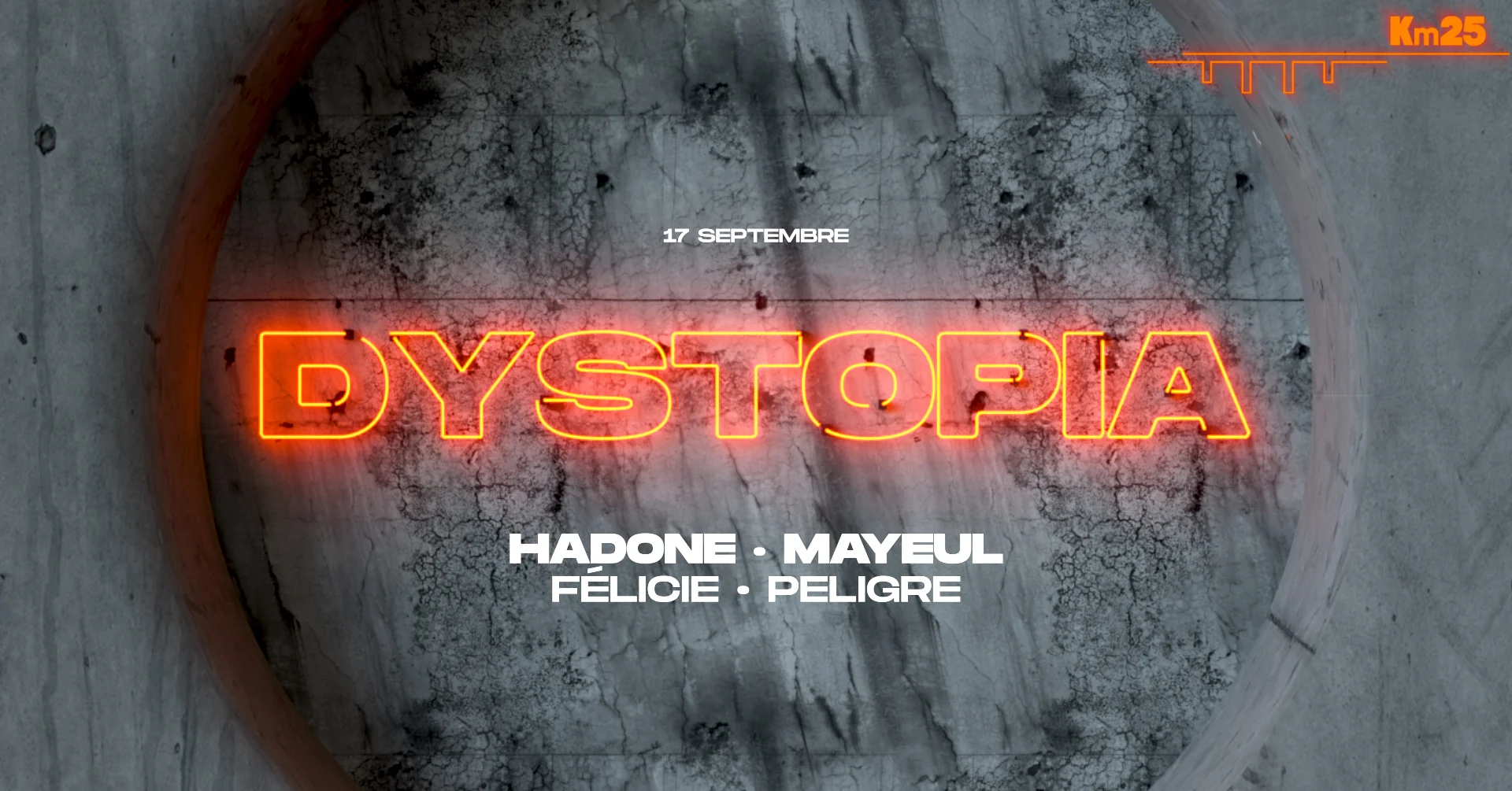 Dystopia X Kilomètre25: Hadone, Mayeul, Felicie, Peligre Cover