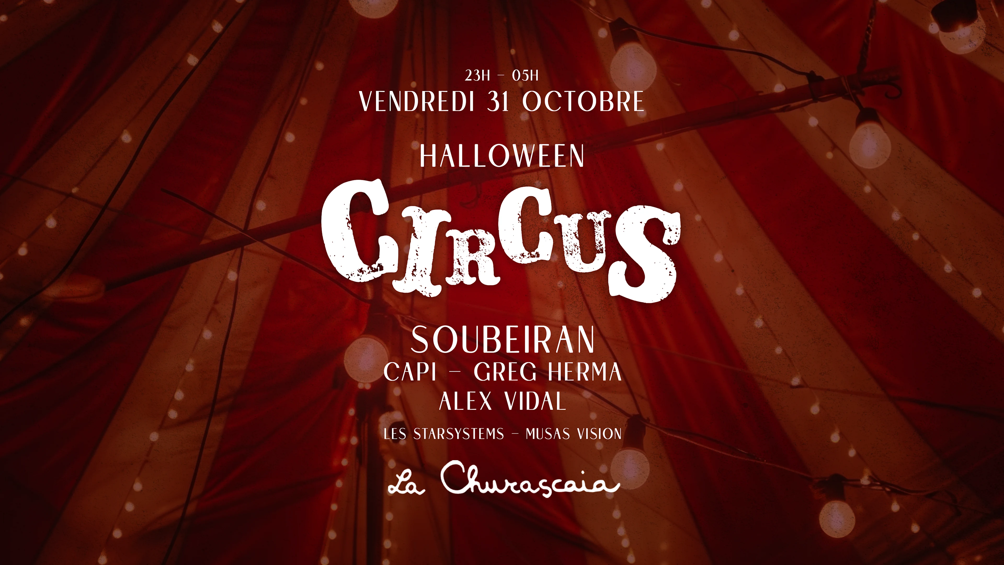 Halloween Circus - 31.10.25 - La Churascaia Cover