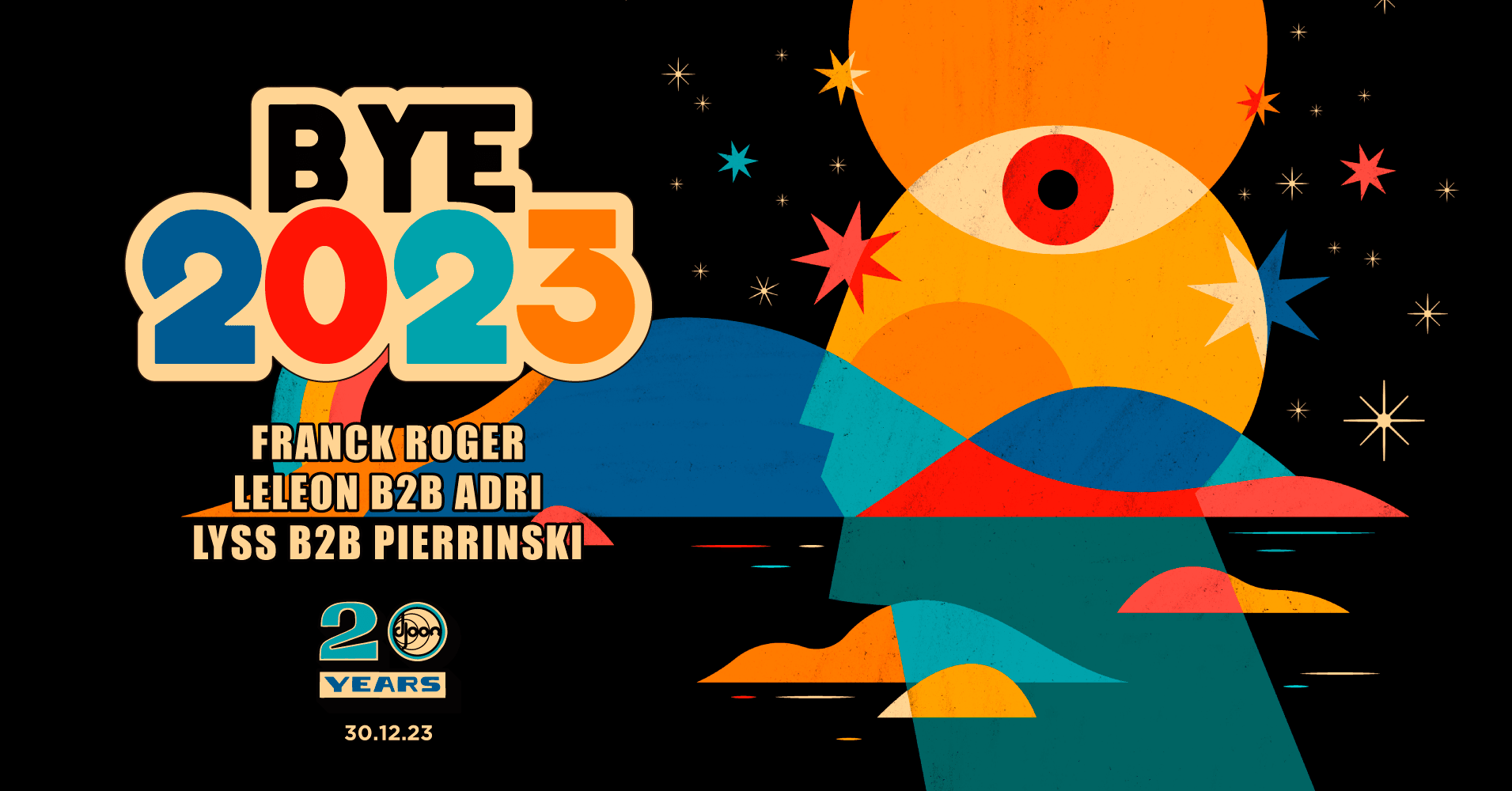 Bye 2023 : Franck Roger, Leleon, Adri, Lyss, Pierrinski Cover