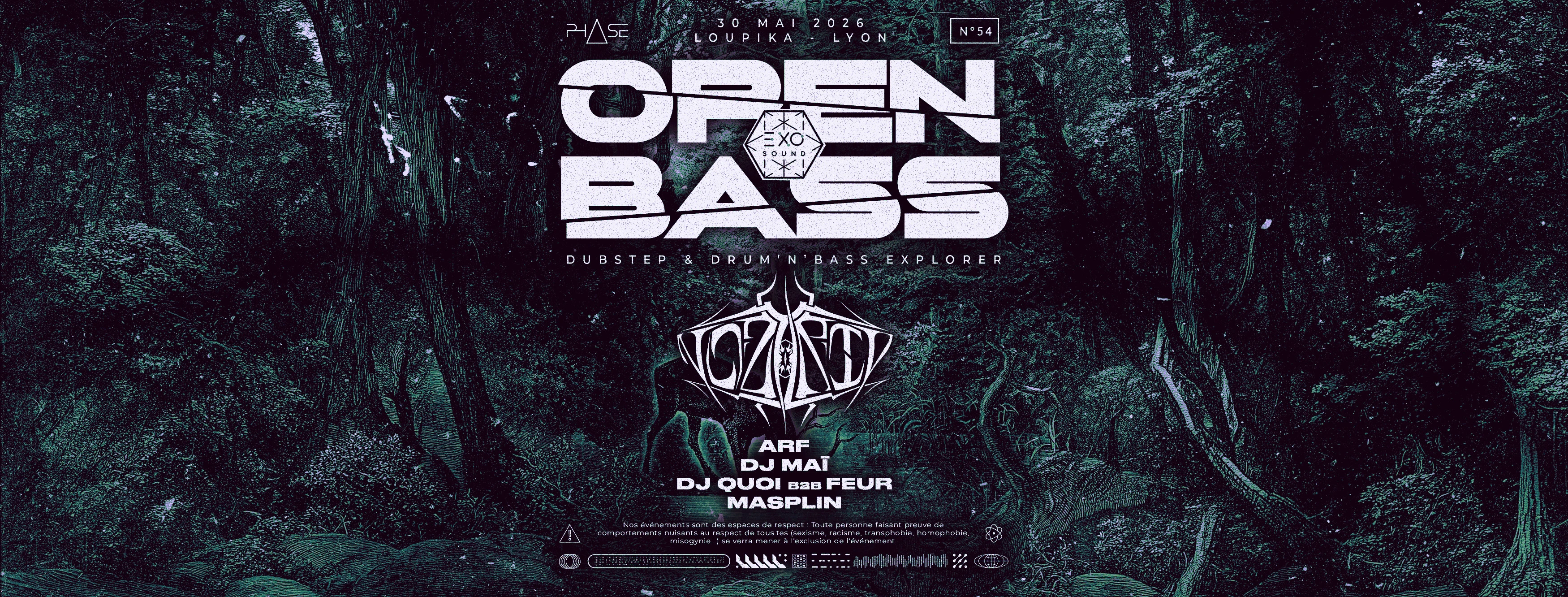 Open Bass #54 W/ Exo Sound & Nozytrip Cover