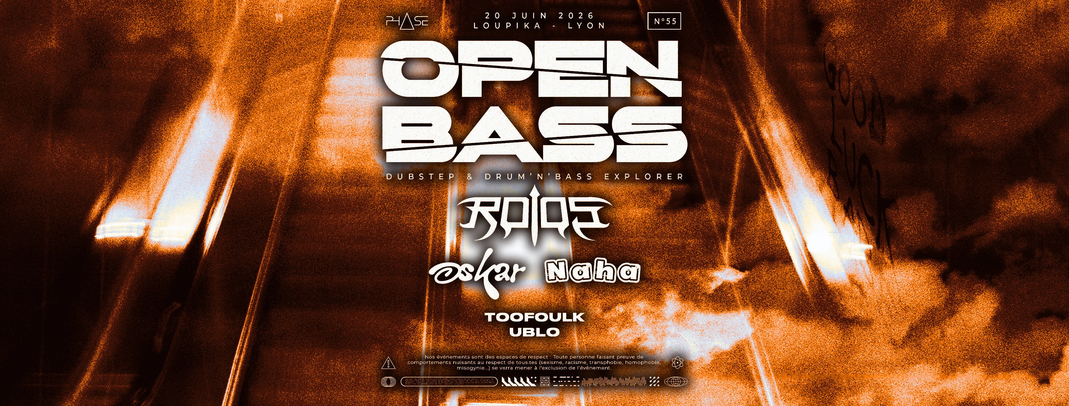 Open Bass #55 W/ Roi Os, Oskar, Naha Cover