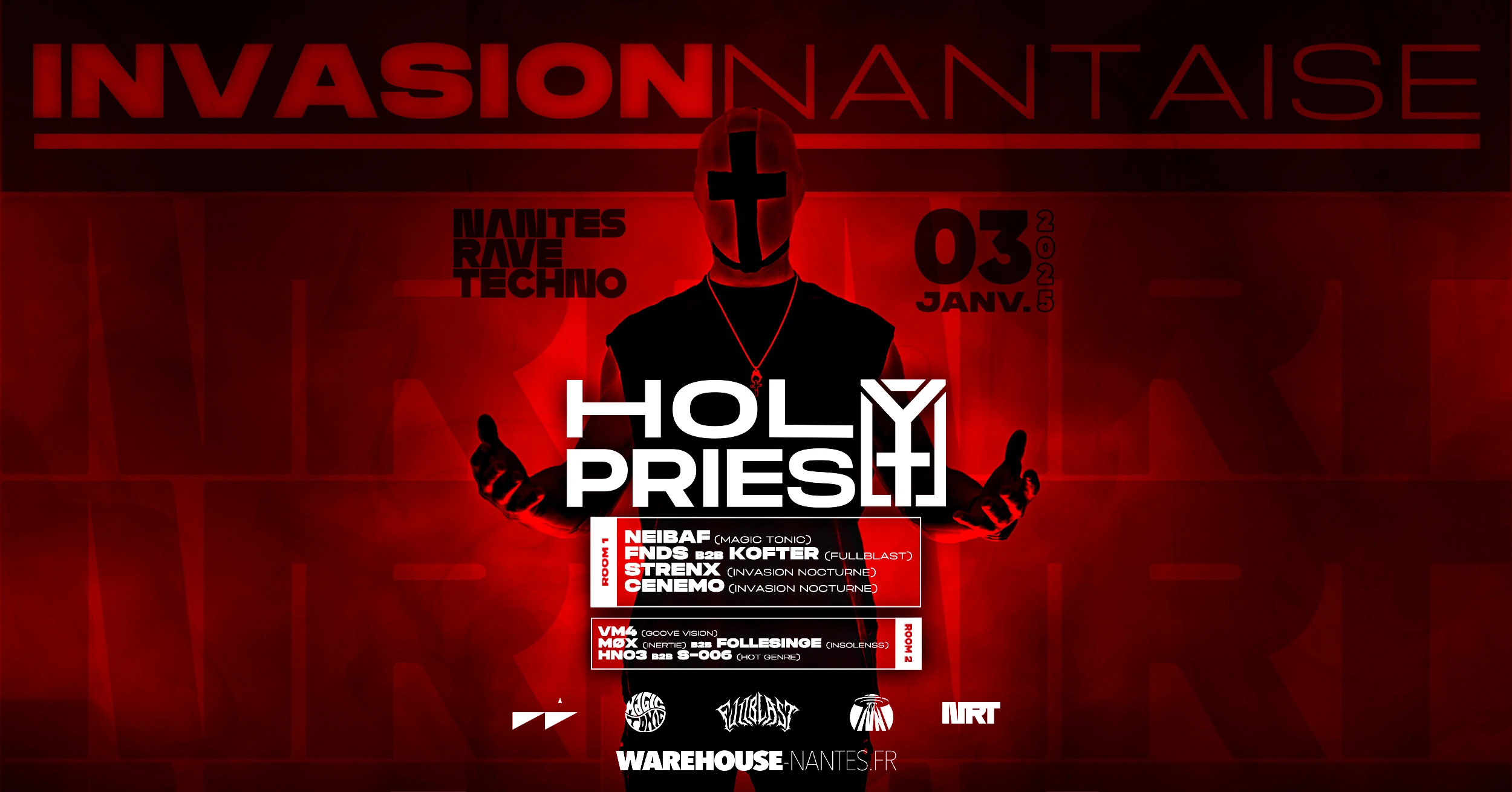 Invasion Nantaise W/ Holy Priest & More - Warehouse Nantes Cover