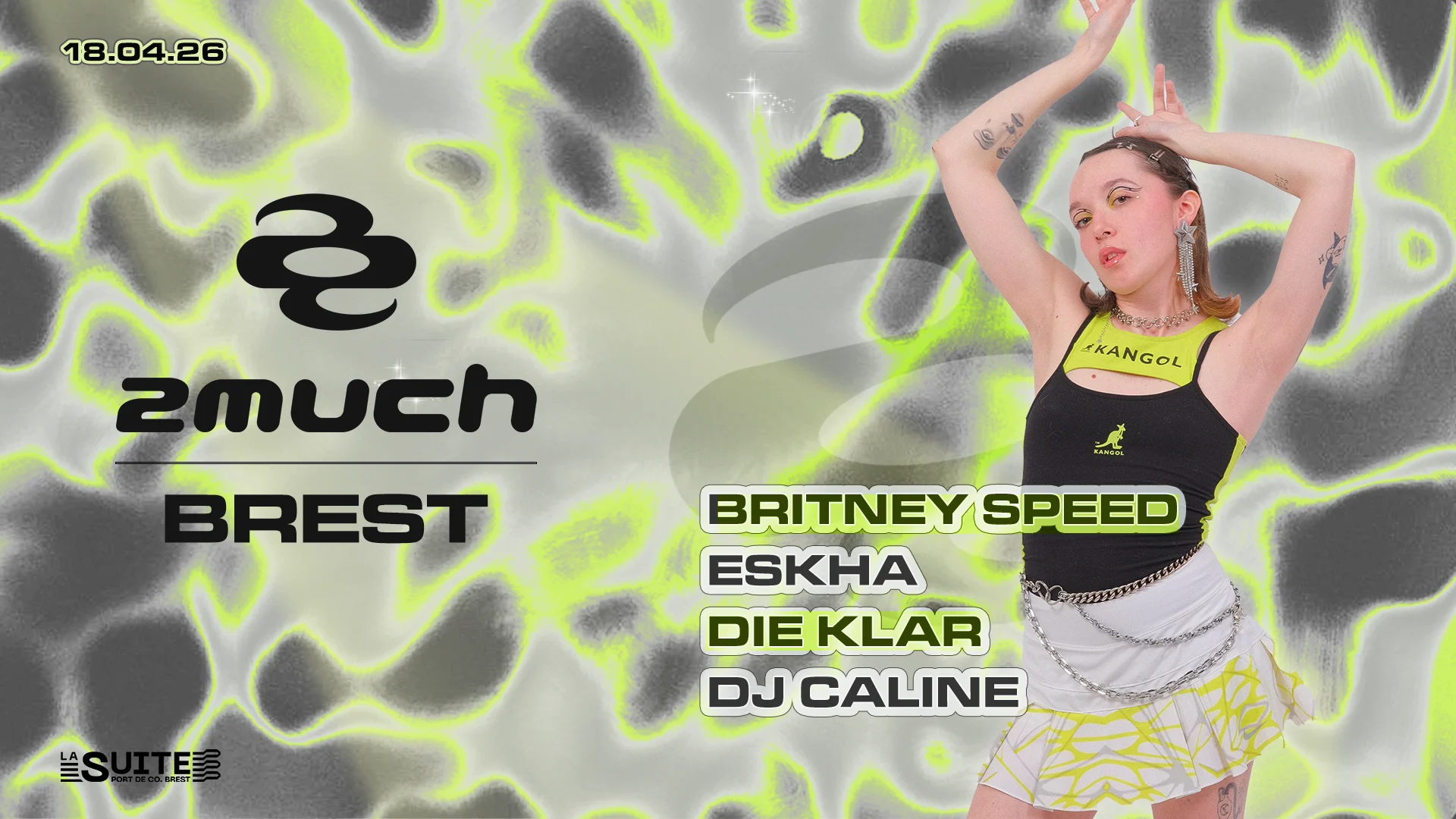 2much Brest W/ Eskha, Britney Speed, Die Klar, Dj Caline Cover