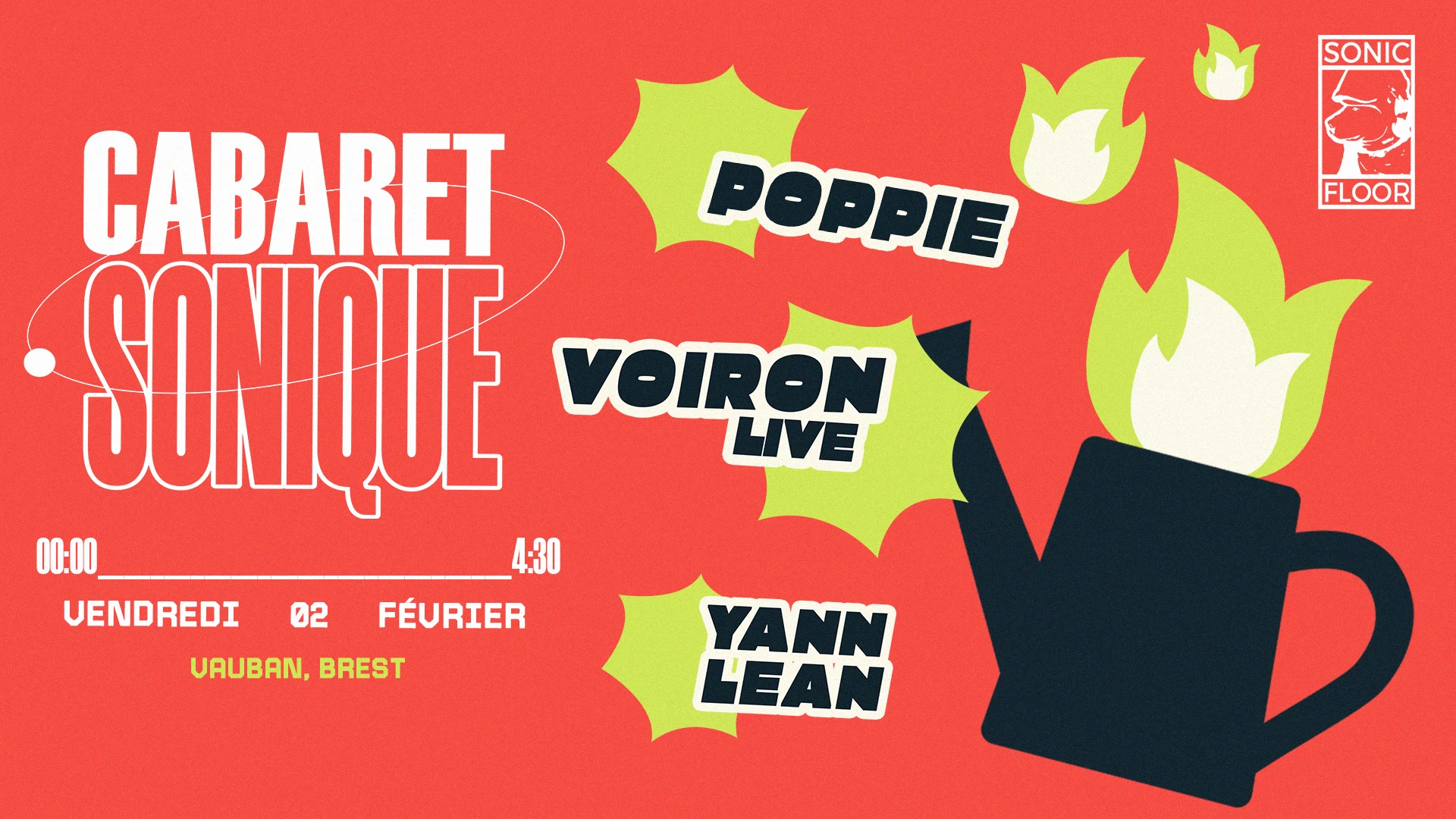 Cabaret Sonique : Voiron (Live), Yann Lean, Poppie Cover
