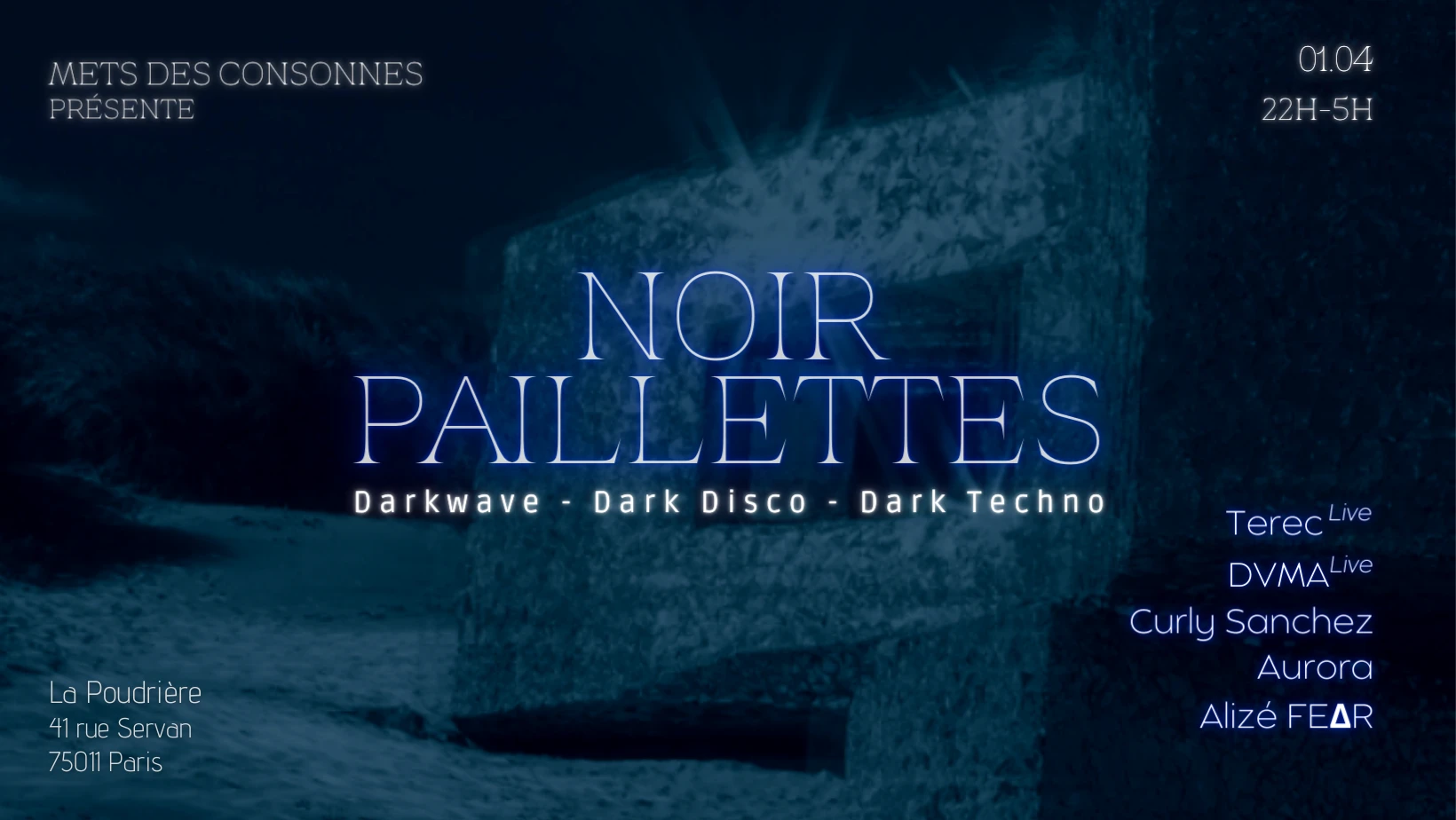 Noir Paillettes By Mets Des Consonnes Cover