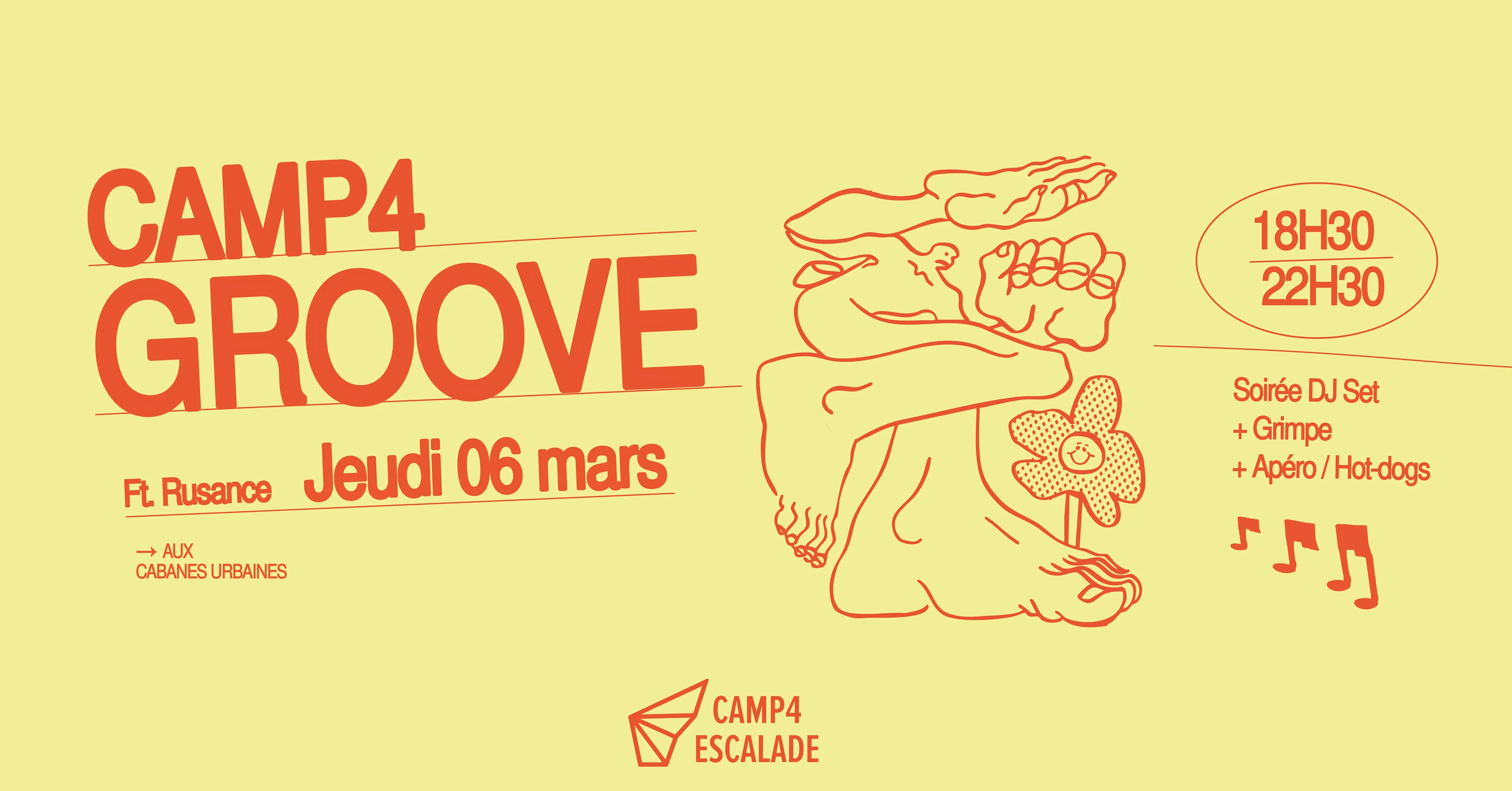 Camp4 Groove #7 : Dj Set + Grimpe + Apéro Cover