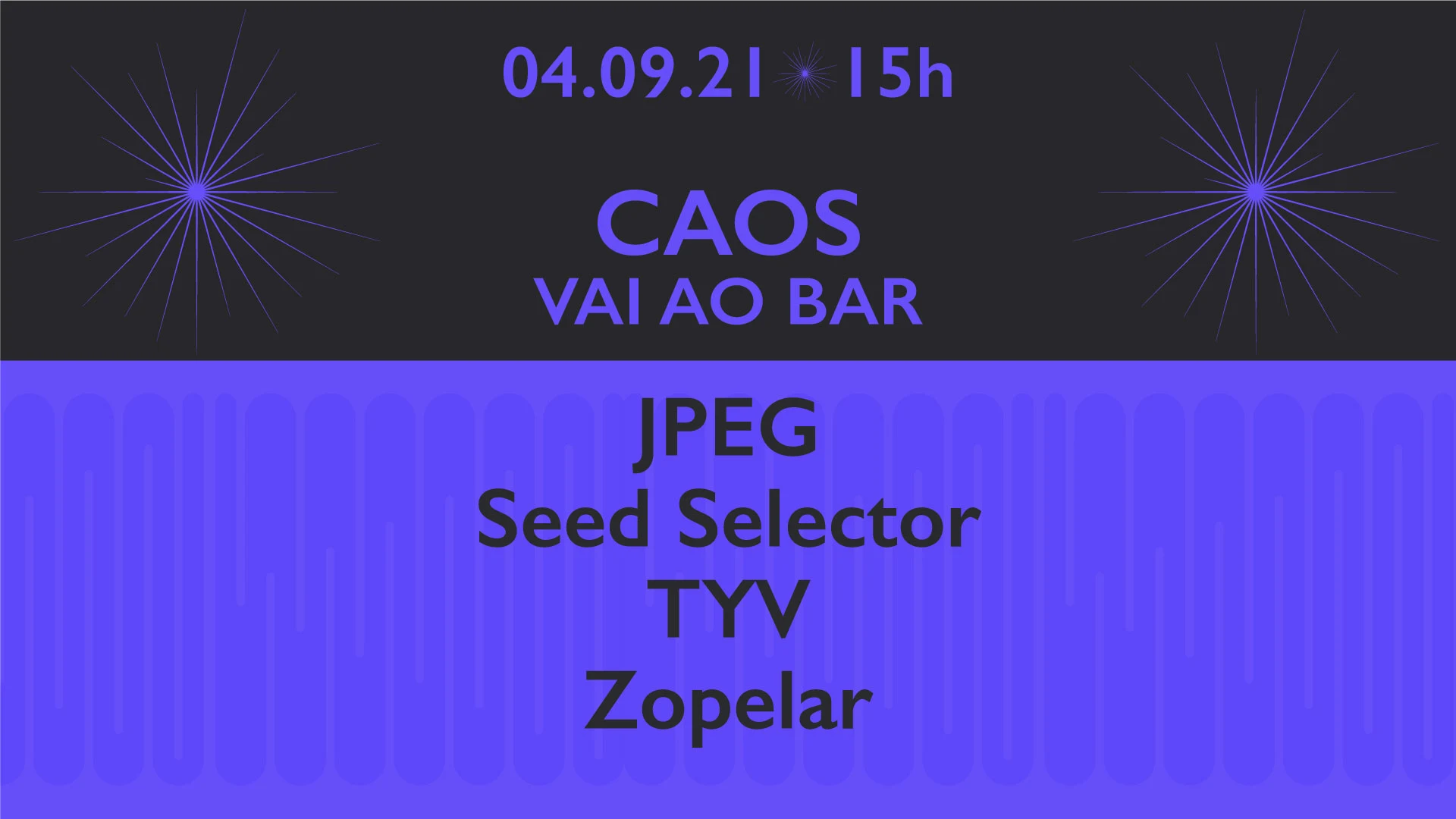 Caos Vai Ao Bar: Zopelar, Seed Selector, Tyv E Jpeg. Cover