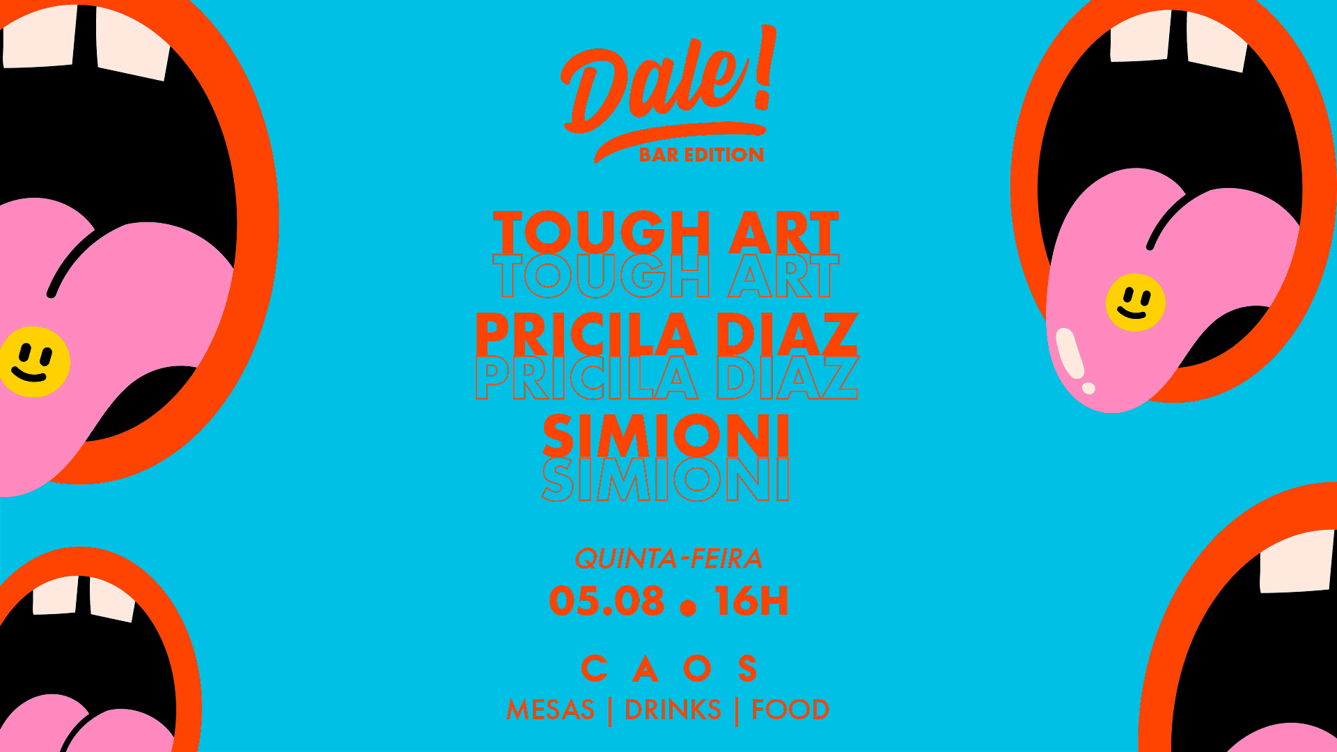 Dale! Apresenta Tough Art, Pricila Diaz E Simioni Cover