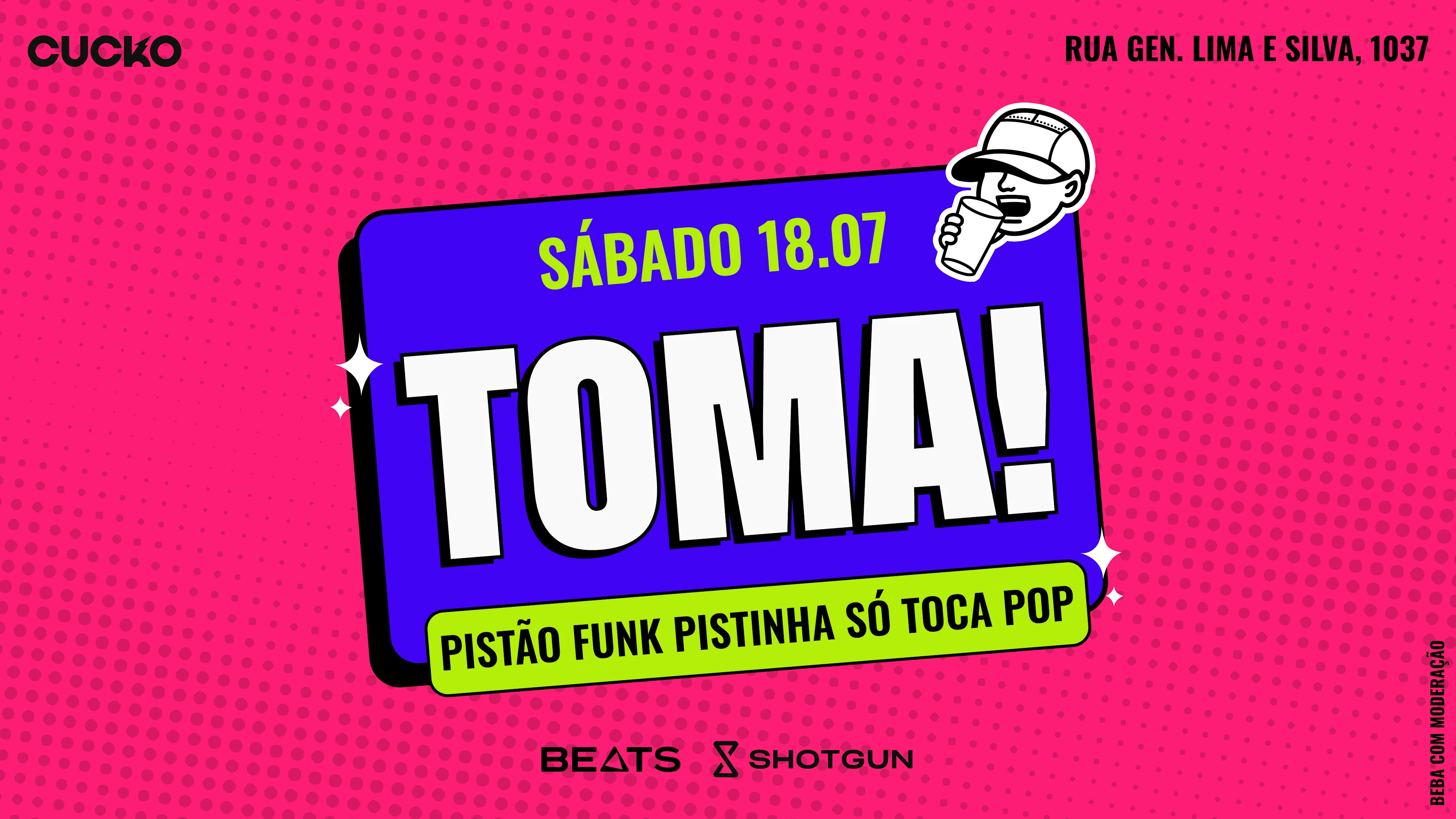 Toma! // Pista Funk + Pista Pop // 18.07 @Cucko Cover