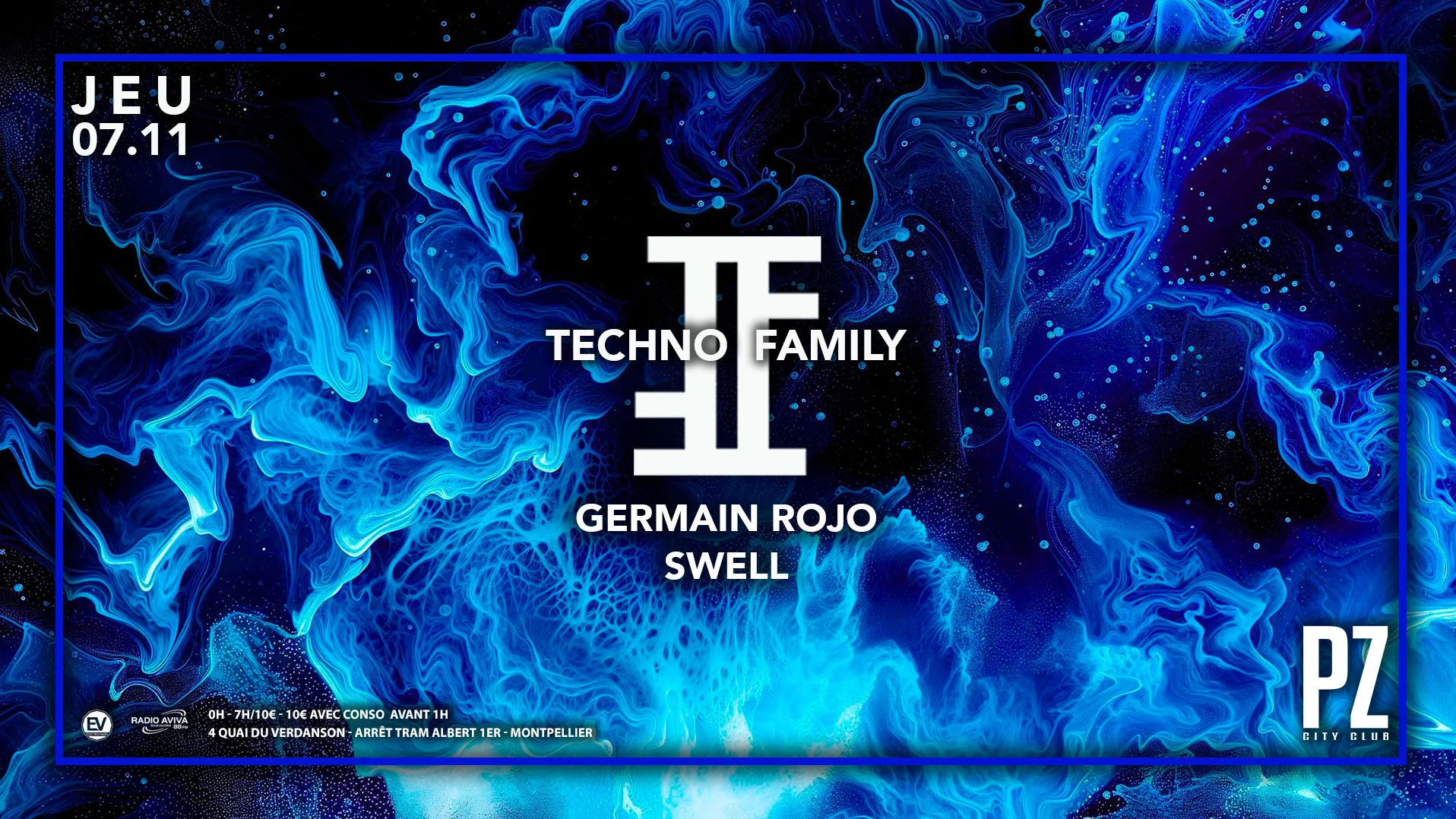 Techno Family X Germain Rojo & Swell X Pz City Club Cover