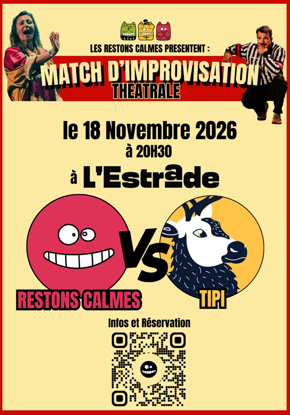 Match D'improvisation Théâtrale 18/11 Cover