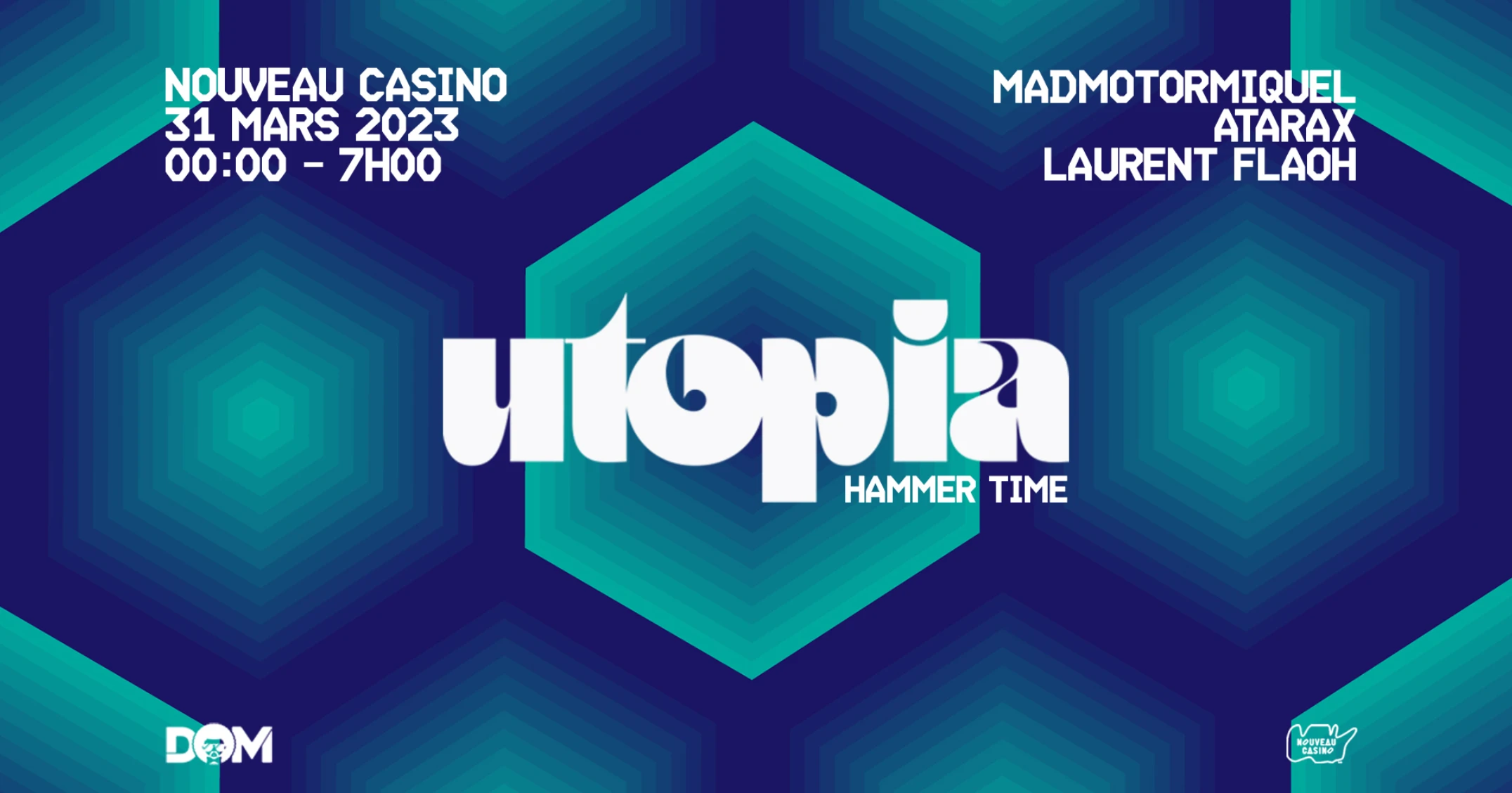 Utopia : Hammer Time  Madmotormiquel, Atarax & Laurent Flaoh Cover