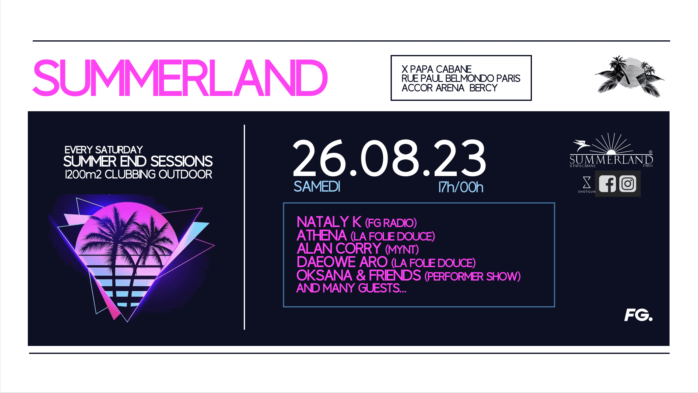 Summerland Paris - Summer End Sessions / Clubbing Outdoor Cover