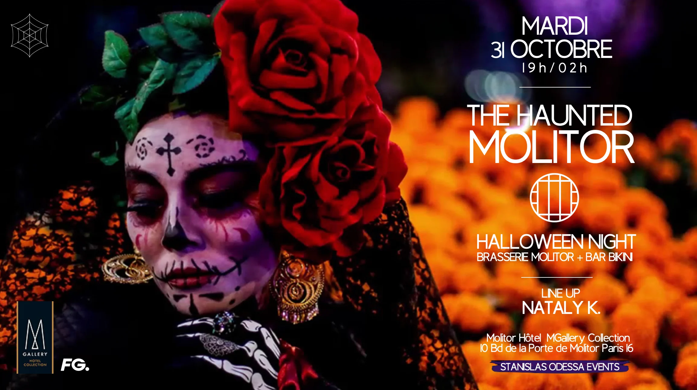 The Haunted Hôtel Molitor - Entrée Gratuite Halloween Party Cover