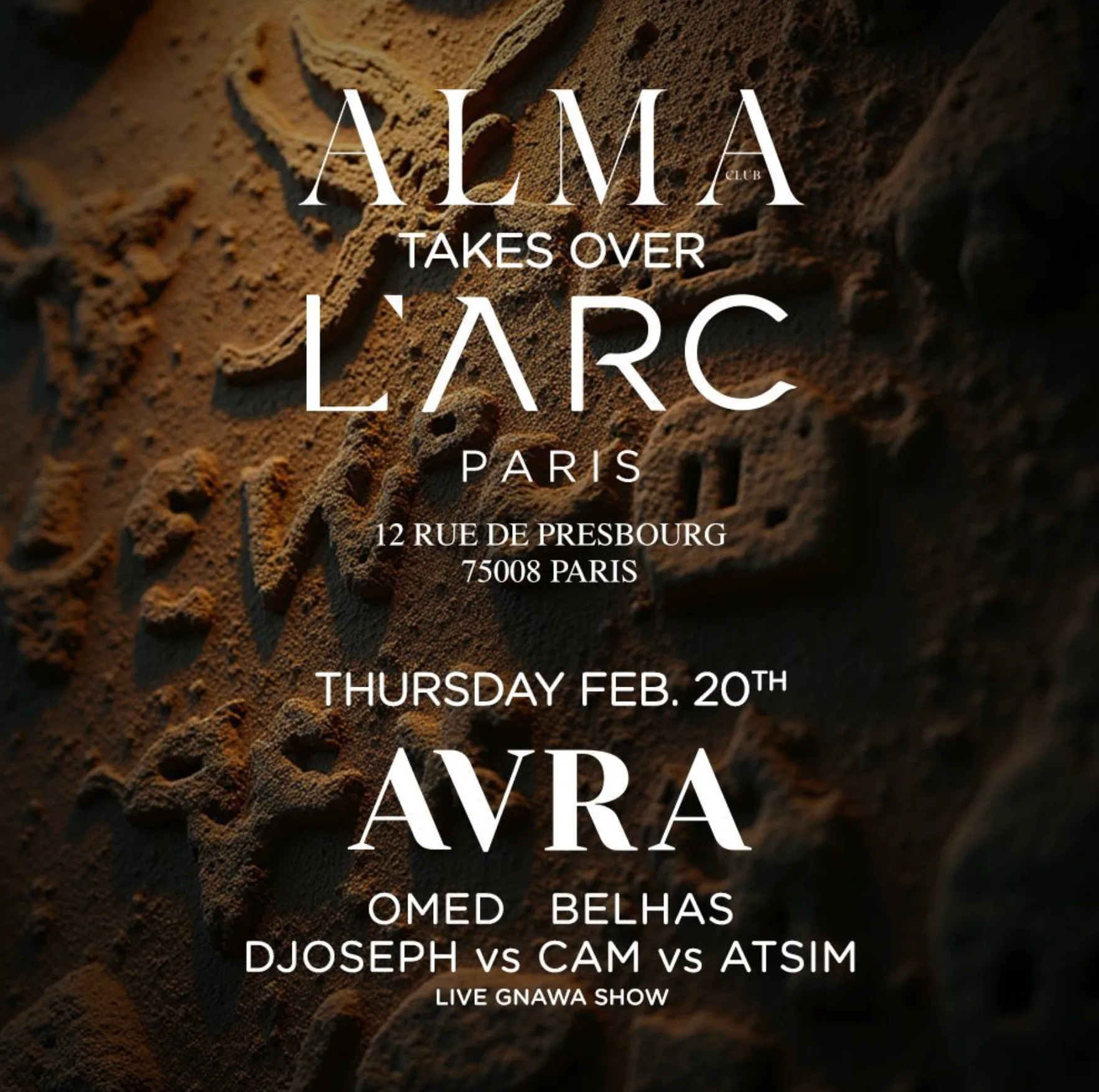 Avra At L'arc Paris W/ Omed, Belhas, Djoseph, Cam & Atsim Cover