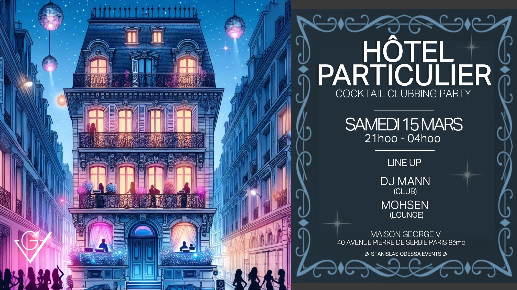 Soirée Hôtel Particulier Du 8ème / Clubbing Party Cover