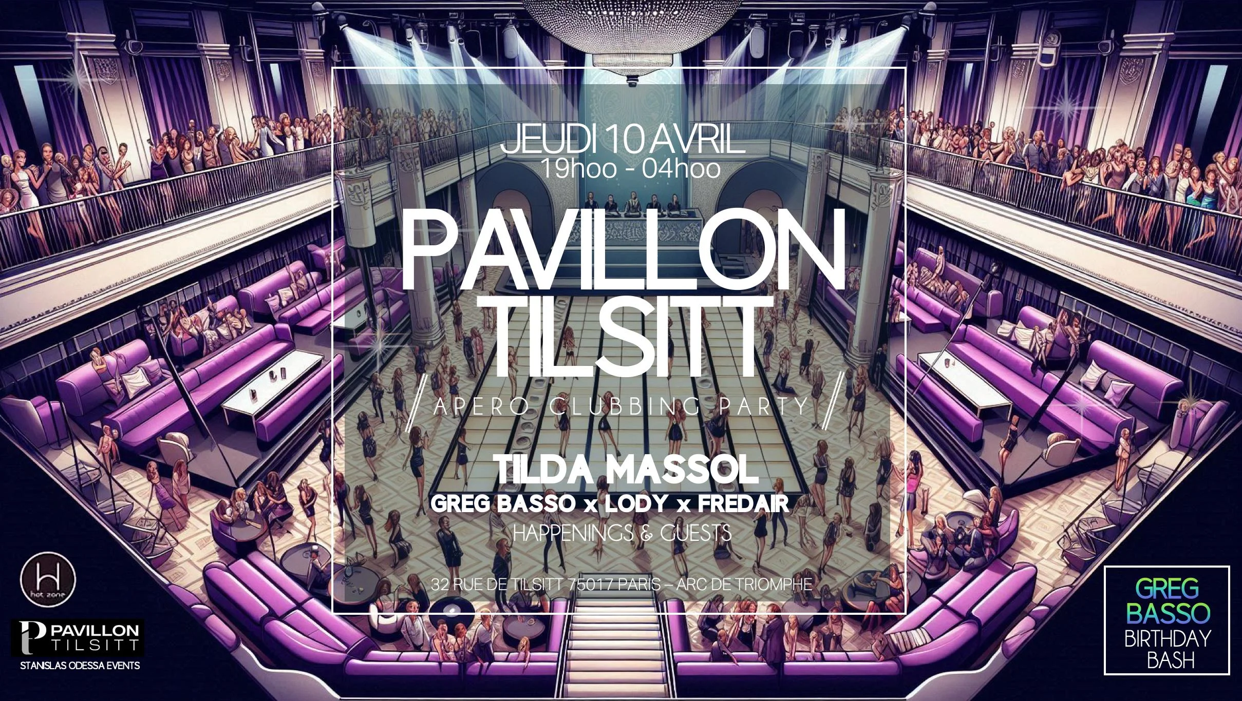 Pavillon Tilsitt || Apero Clubbing Party Cover