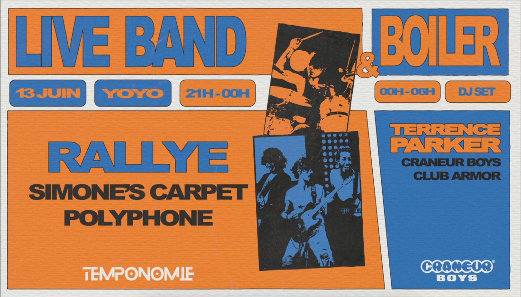 Rock & Boiler : Polyphone, Rallye & More @Yoyo By La Tempo Cover
