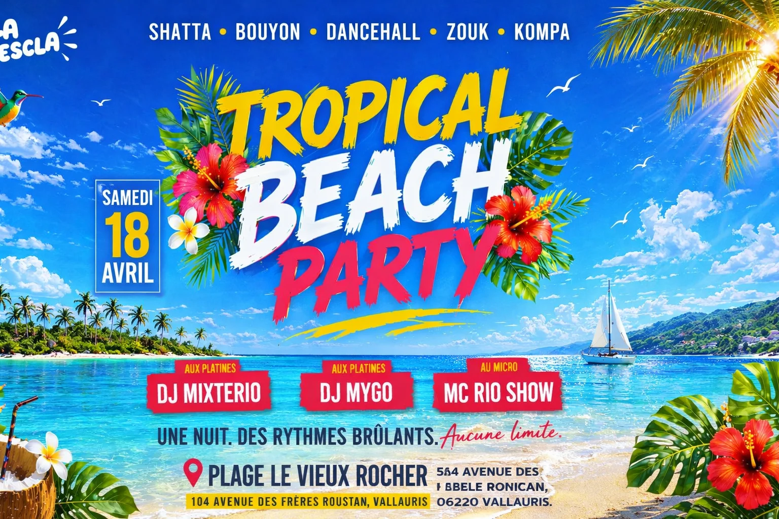 La Mescla : Tropical Beach Party (Vallauris 06) Cover