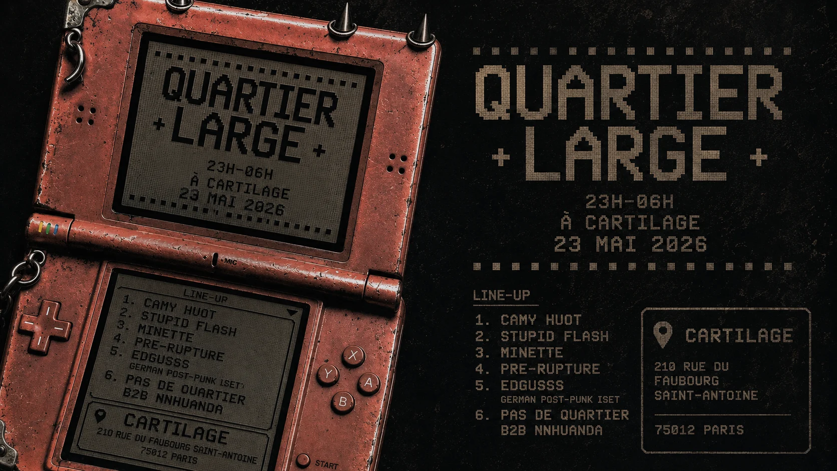 Quartier Large Post Punk Ebm Degat Cover
