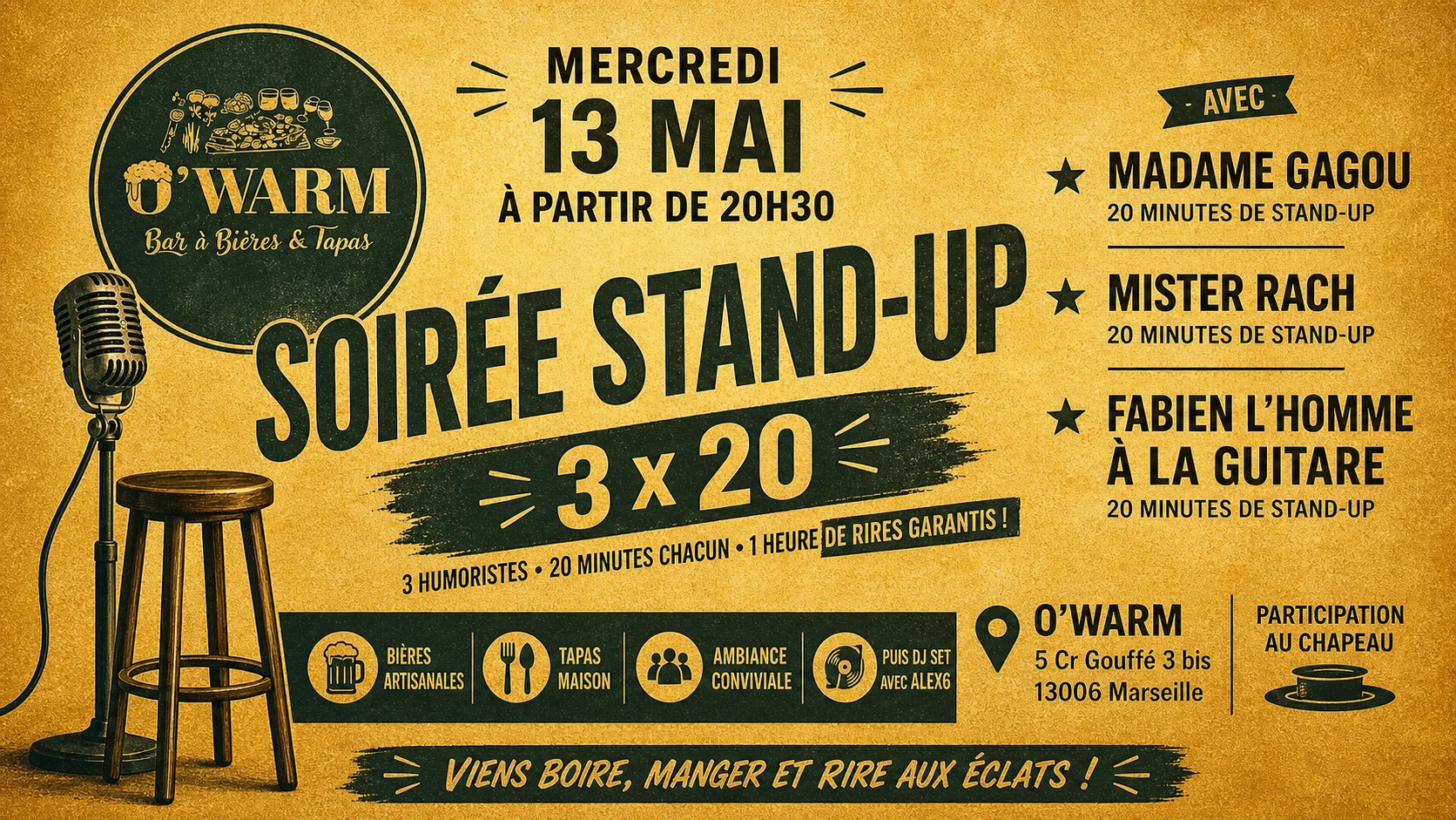 Stand Up O'warm Marseille Cover