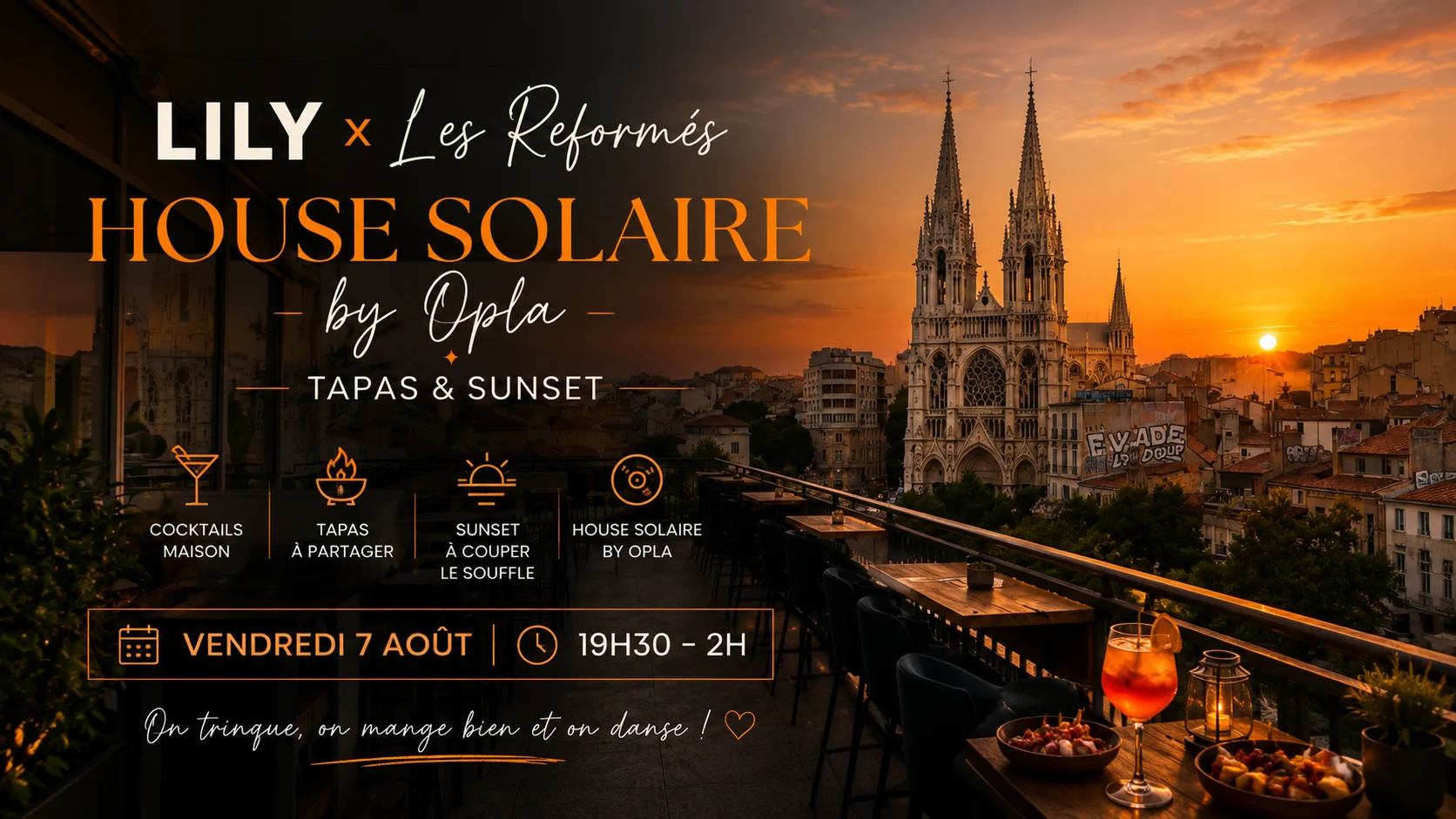 Lily X Les Réformés • House Solaire, Tapas & Sunset Cover