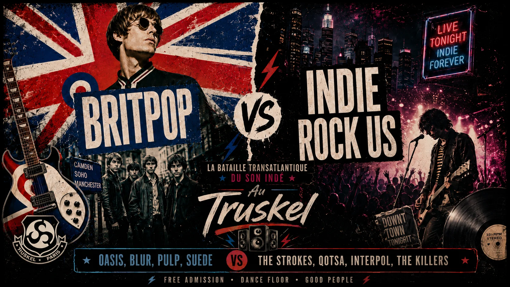 Djset - Britpop Vs Indierock Us - Truskel Cover