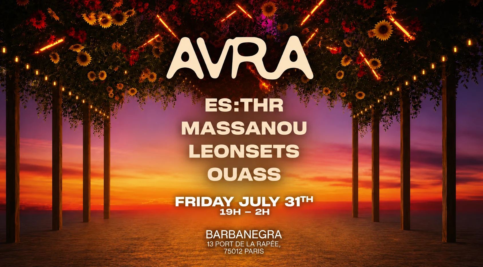 Friday Residency: Avra W/ Es:Thr, Massanou, Leonsets & Ouass Cover