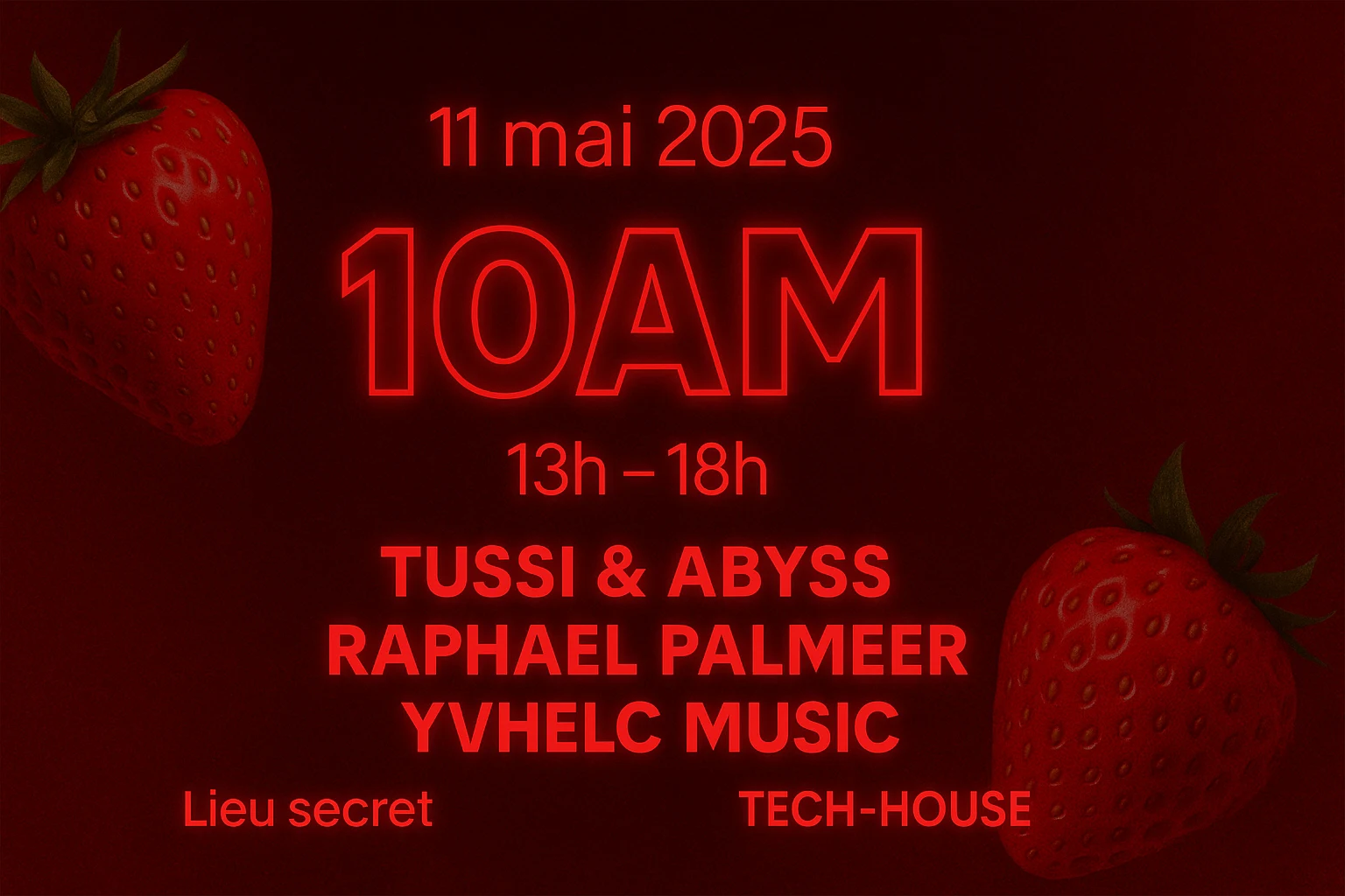 Opening 10am Club Cover