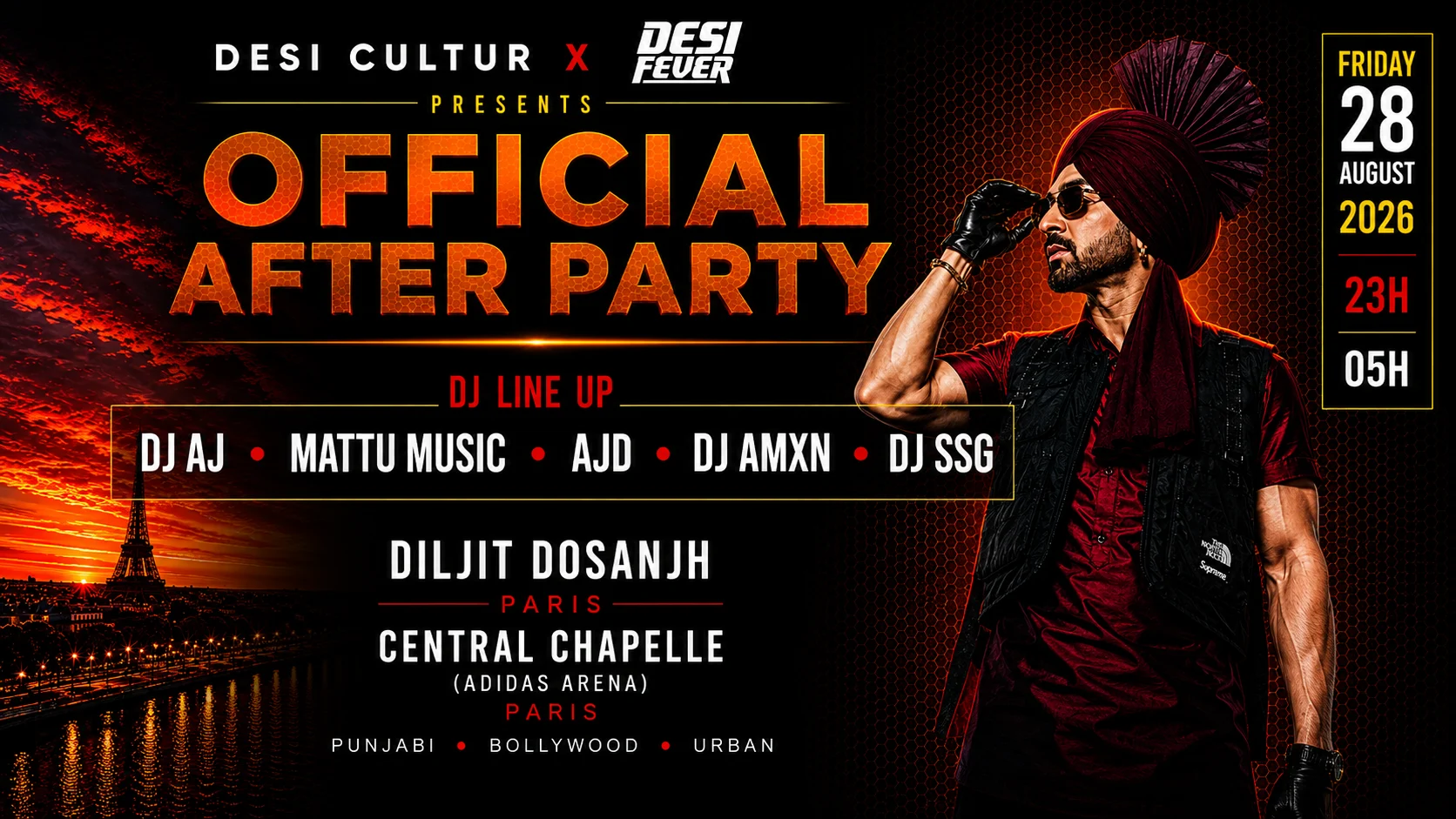 Diljit Dosanjh Official After Party — Central Chape… Cover