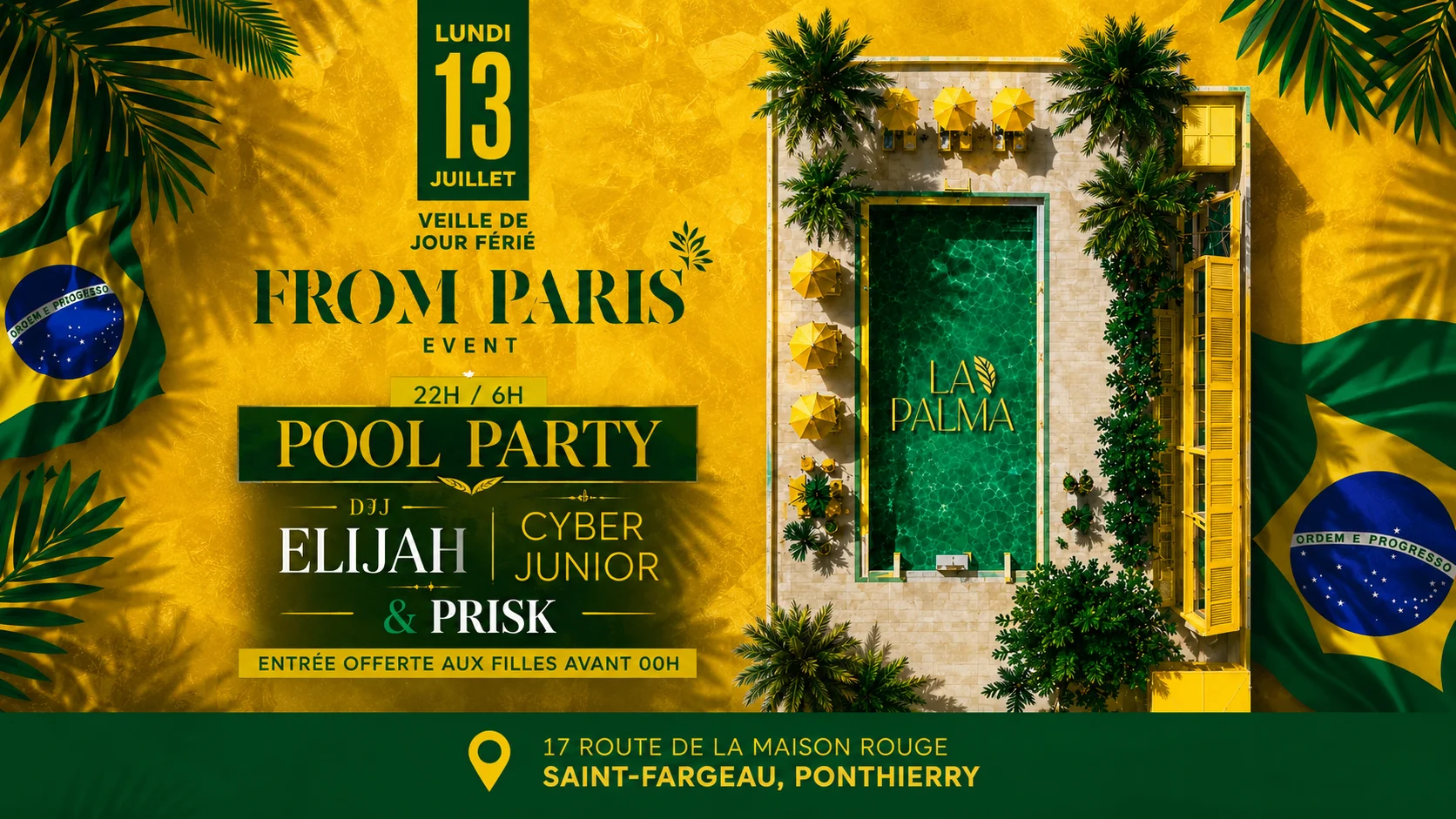 From Paris : Pool Party Do Brasil ! Cover