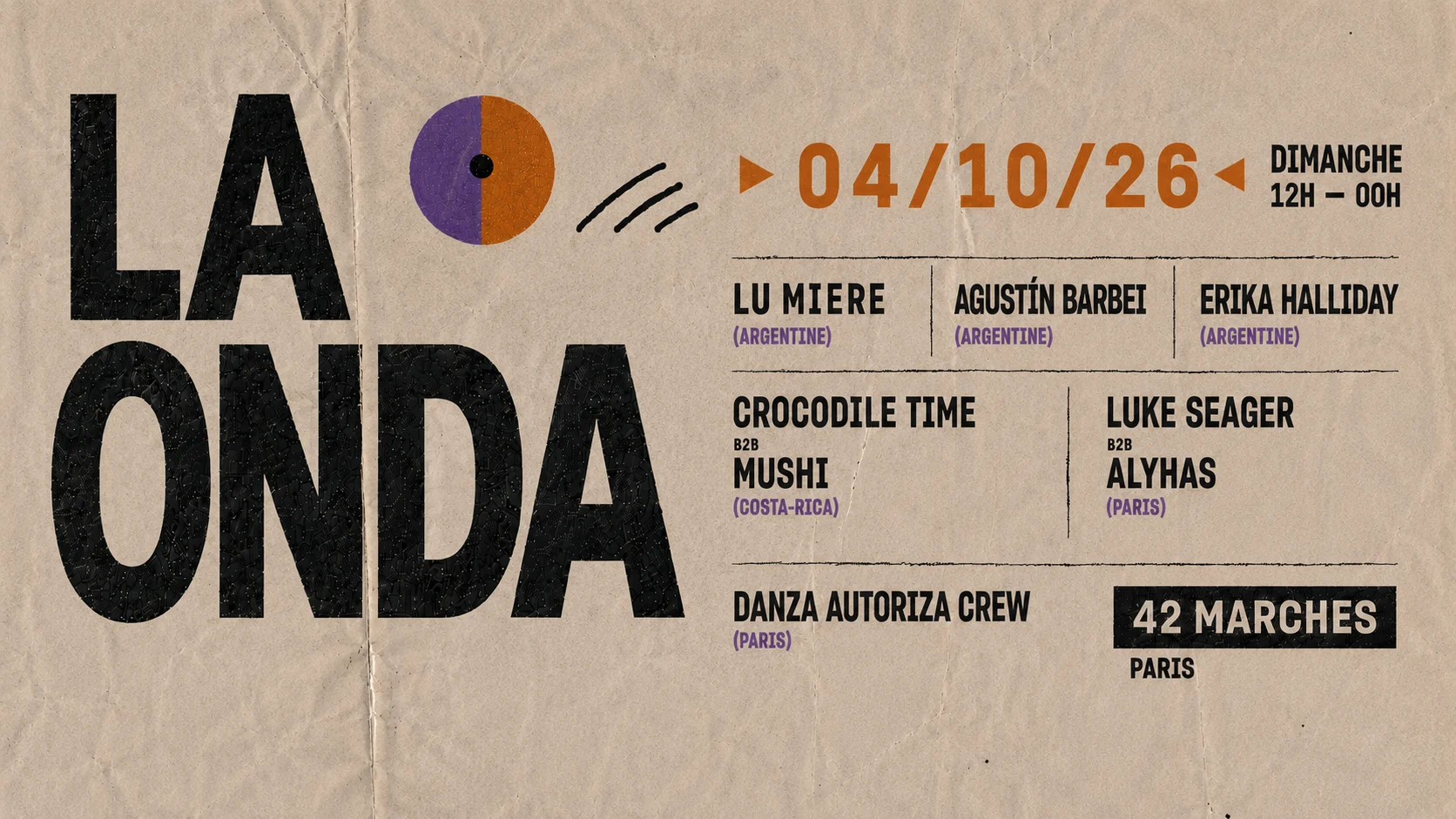 La Onda X 42m (Lumière, Alyhas B2b Luke Seager, Agus Barbei) Cover