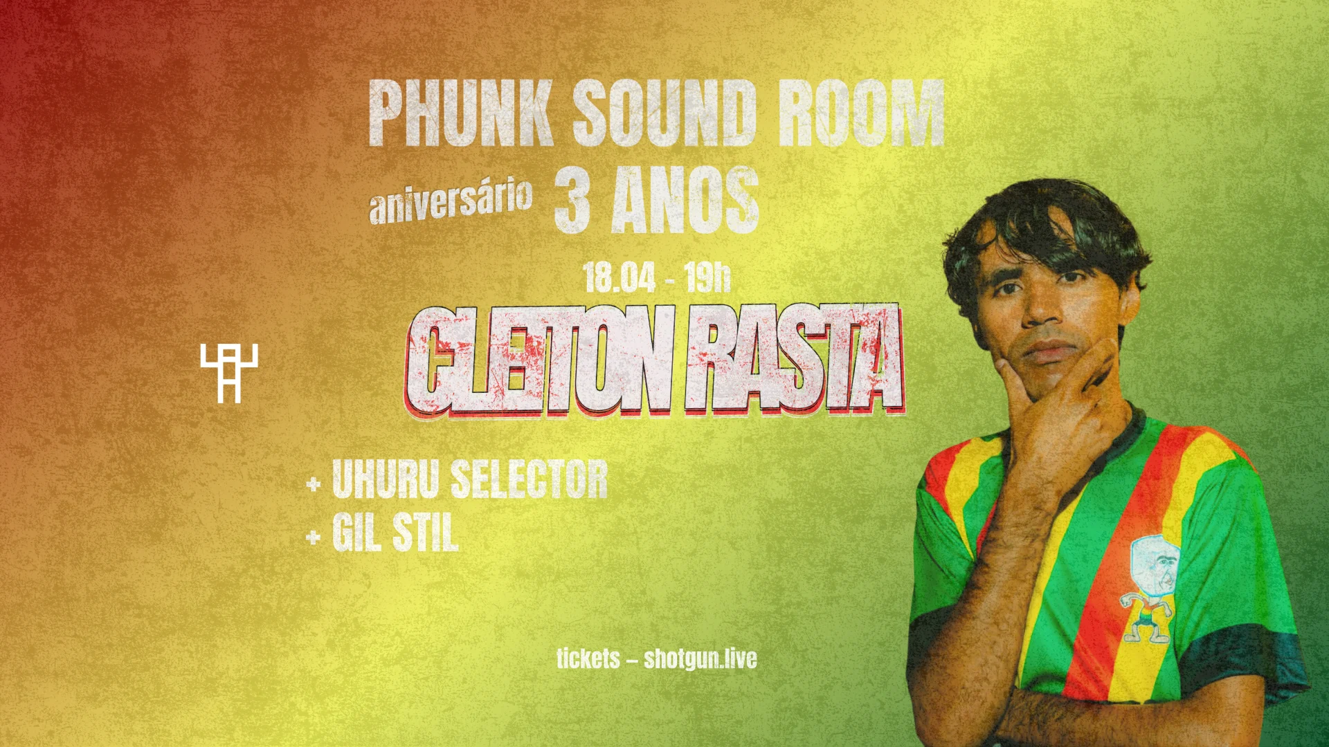 Phunk Sound Room 3 Anos Apresenta: Cleiton Rasta Cover