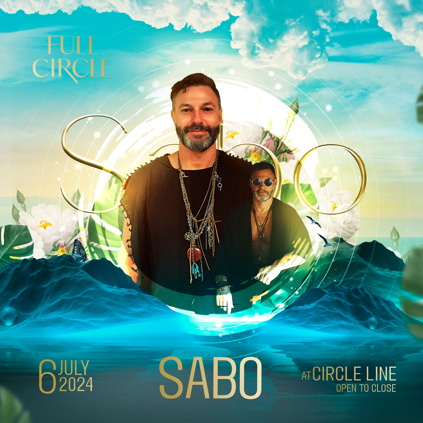 Sabo Goes Full Circle Boat Party Open To Close Cover