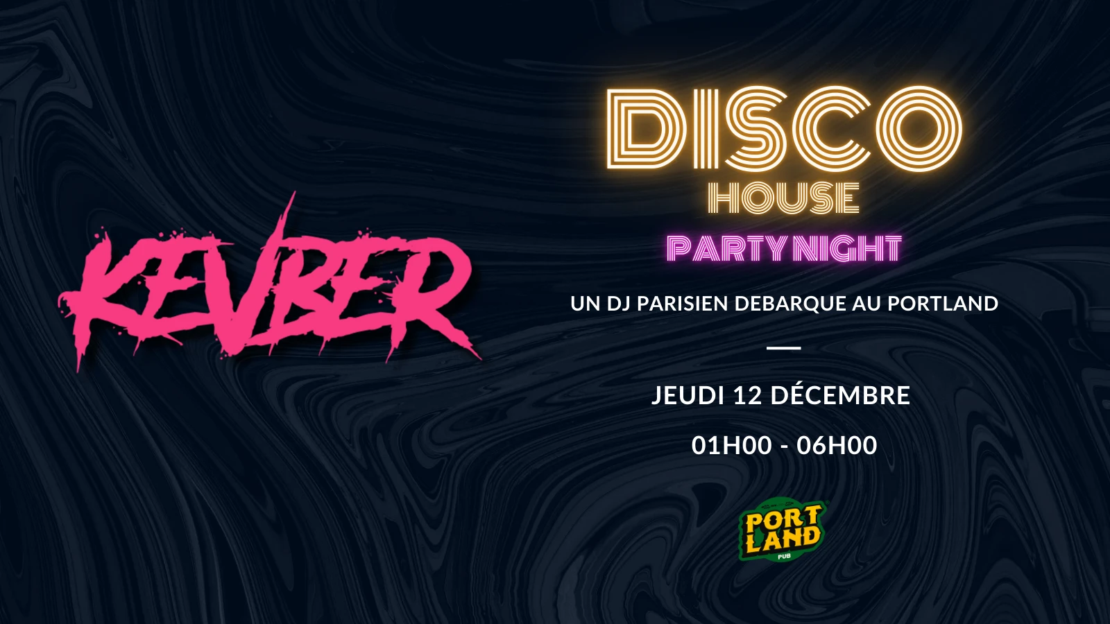 Kevber Au Portland : Disco House Party Night Cover